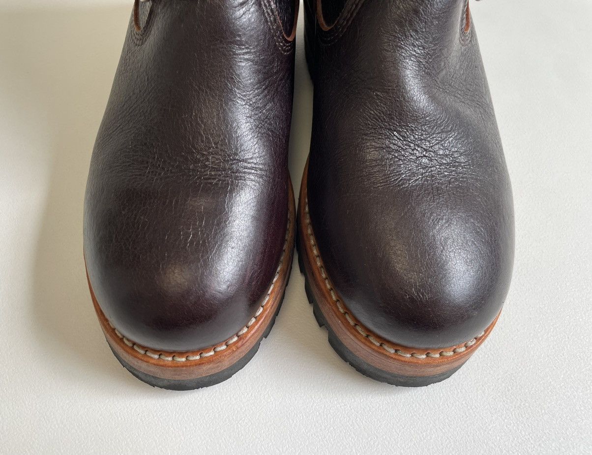 DENIM TEARS × Our Legacy ‘Corrall’ Oxblood Leather Engineer Boots Size US 9 / IT 39 - 11 Thumbnail