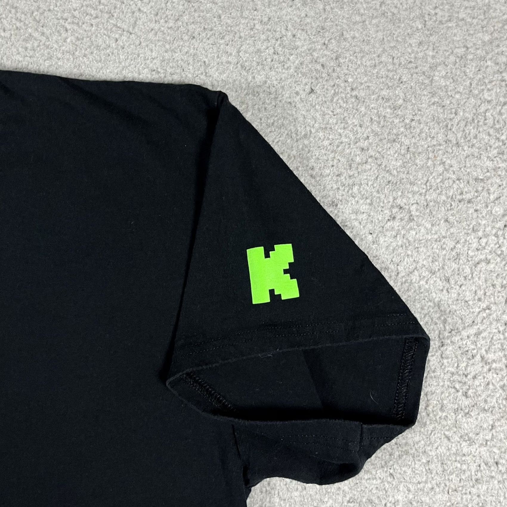 Logo 7 Kick Stream Shirt Mens XL Logo Graphic Print Crew Neck Cotton Black T-Shirt Size US XL / EU 56 / 4 - 5 Thumbnail