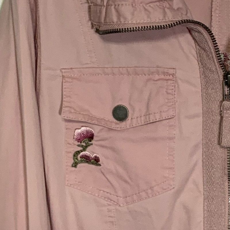 Unknown London Ashley Floral Embroidered Pink Jacket Lightweight Women’s XL Size XL / US 12-14 / IT 48-50 - 3 Thumbnail