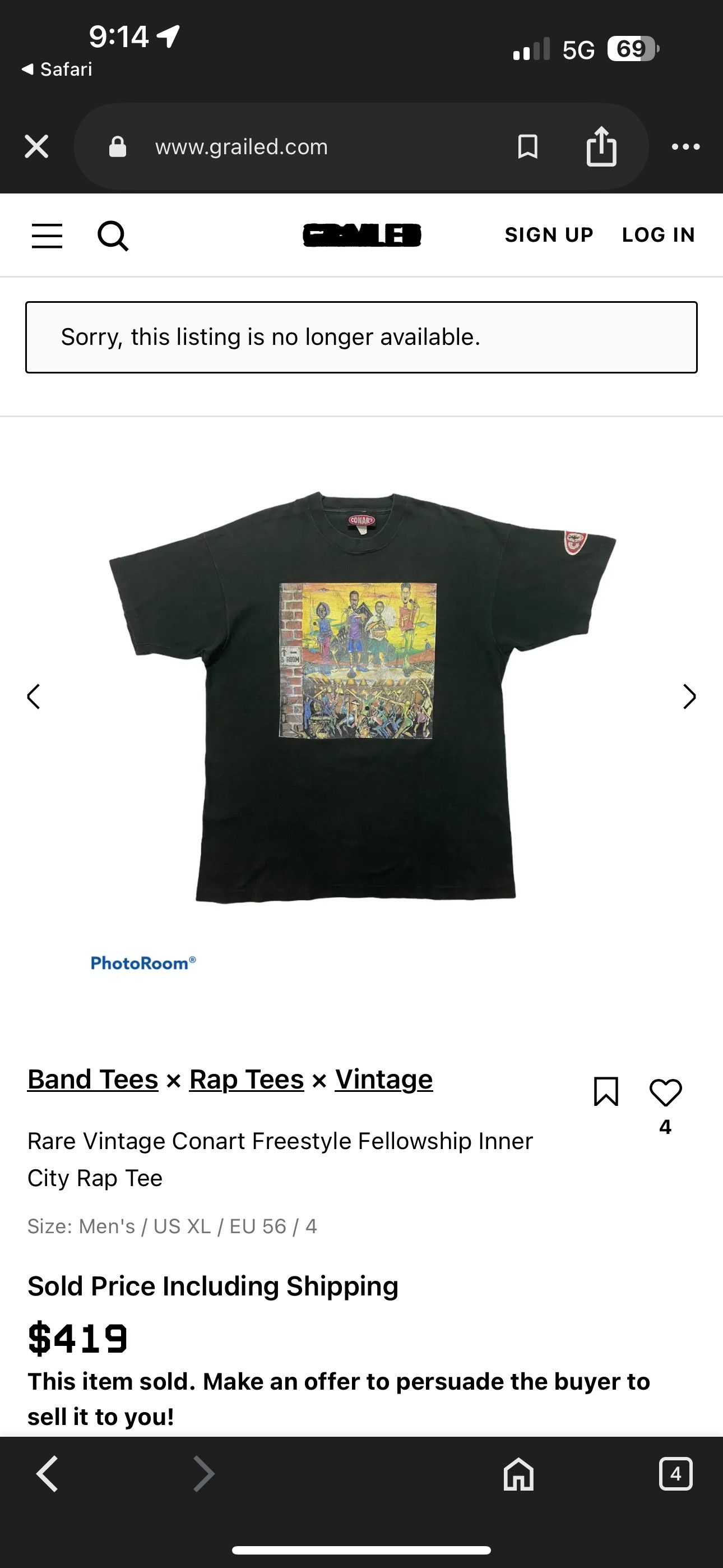 Vintage Conart Freestyle Fellowship Inner City Rap Vintage Shirt Size US XL / EU 56 / 4 - 8 Thumbnail