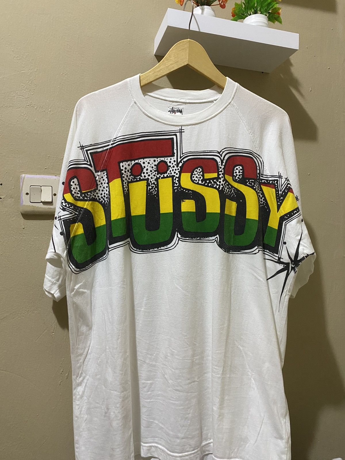 Stussy × Vintage ❌SOLD❌ Vintage Stussy Rasta 90s Size US XL / EU 56 / 4 - 1 Thumbnail