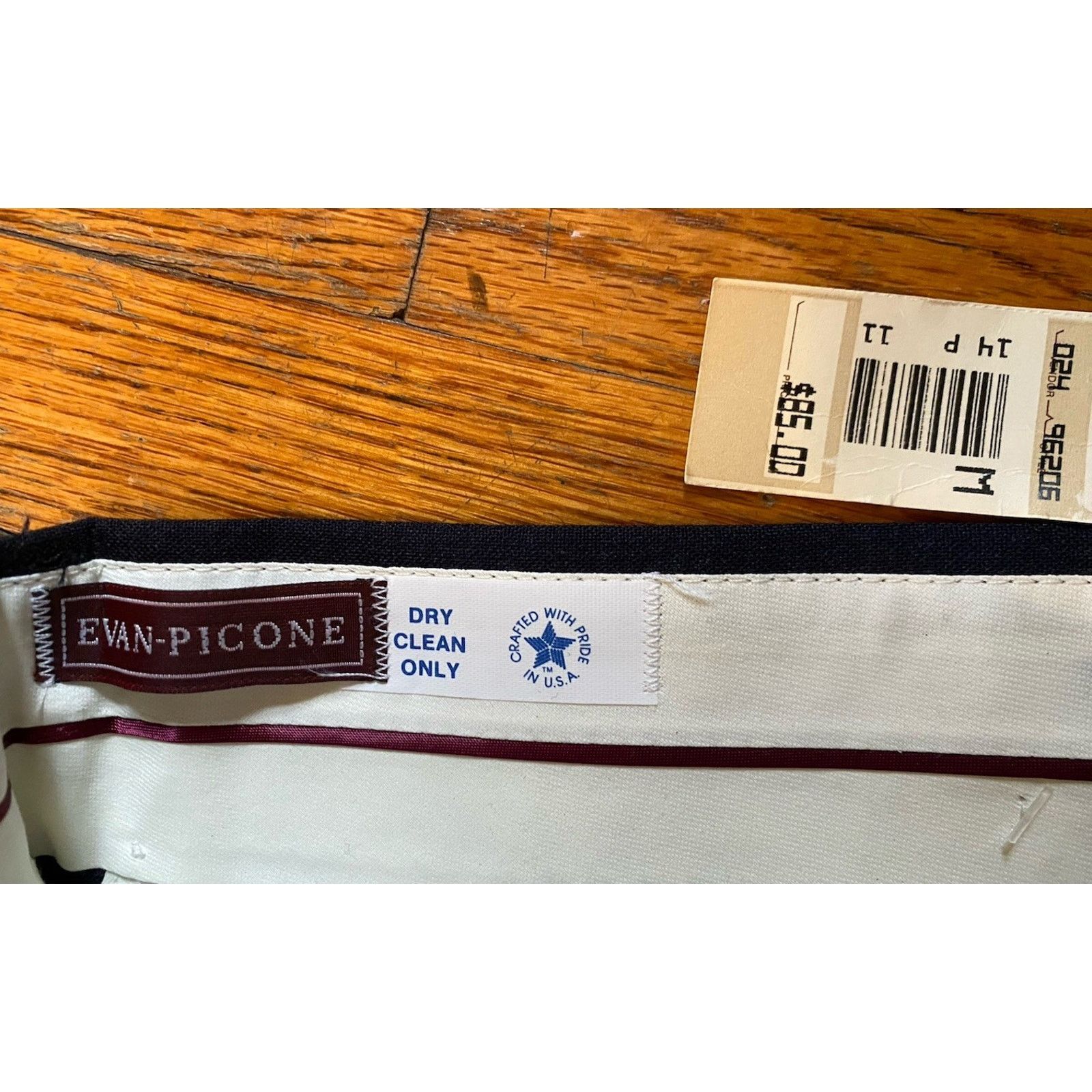 Evan Picone NEW USA Evan Picone Men’s Pants Wool W36 Unfinished Hem NWT Size US 36 / EU 52 - 2 Thumbnail