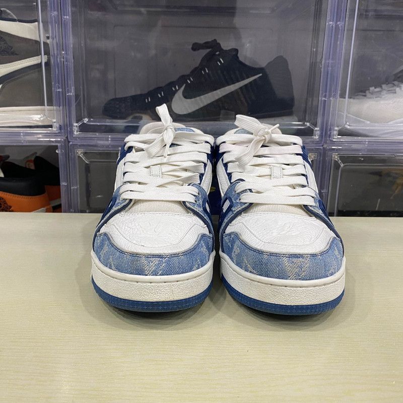 Louis Vuitton Louis Vuitton Denim Style Low-Top Sneakers -2508 Size US 9.5 / IT 39.5 - 2 Thumbnail