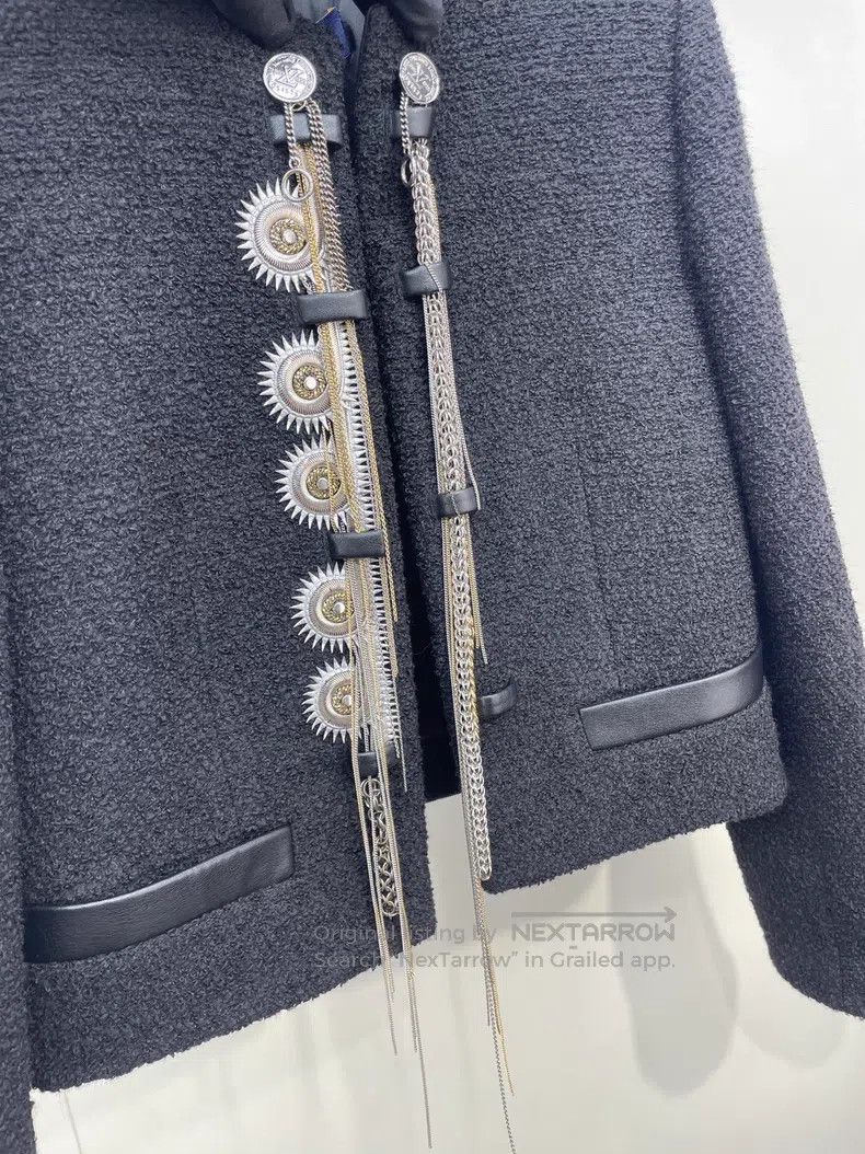 Louis Vuitton Louis Vuitton Show heavy chain fringe jacket Size XXS / US 00 / IT 34 - 3 Thumbnail