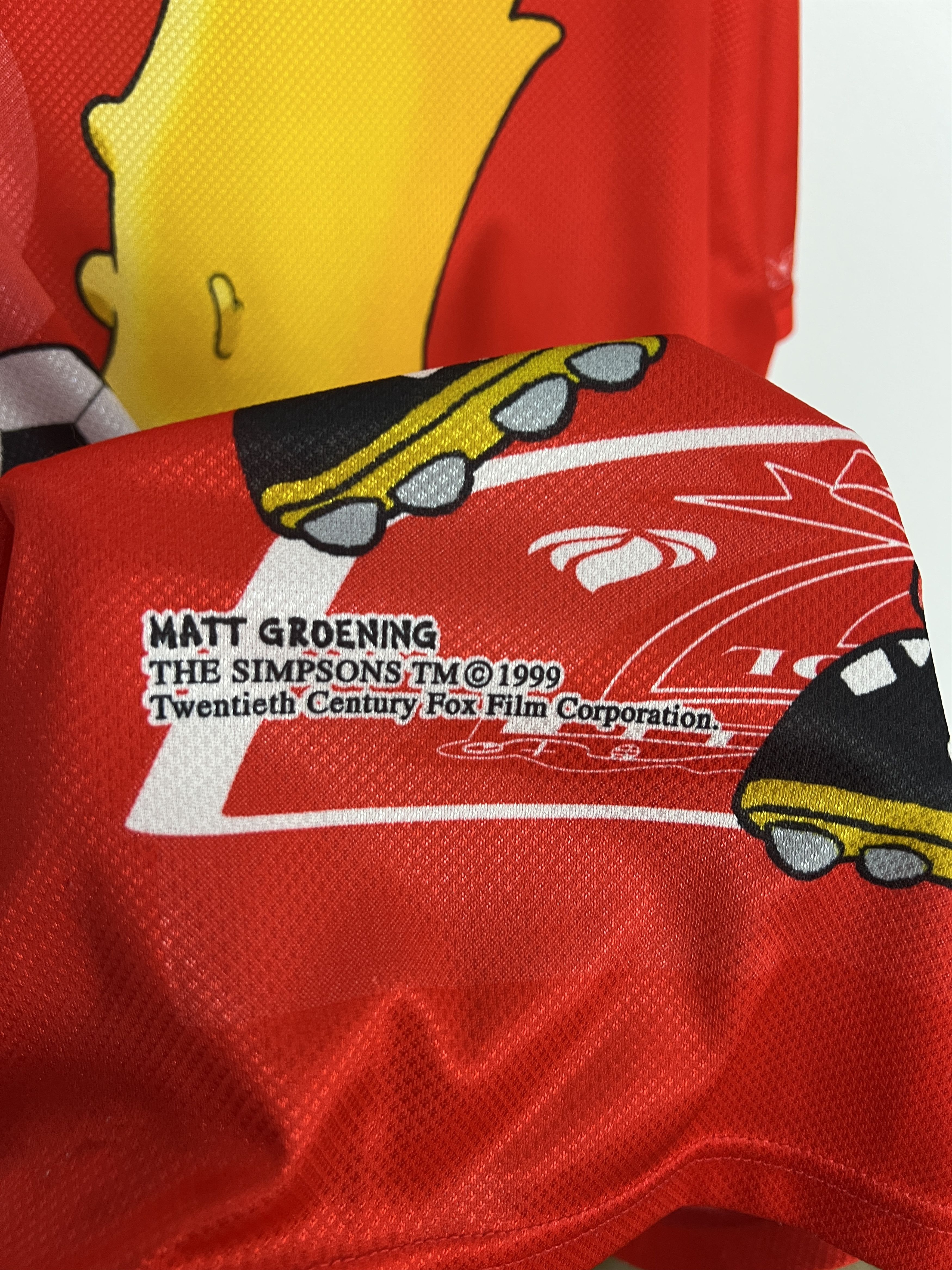 Vintage Bart Simpson Liverpool Shirt Football Jersey Soccer YNWA Size US XL / EU 56 / 4 - 14 Thumbnail