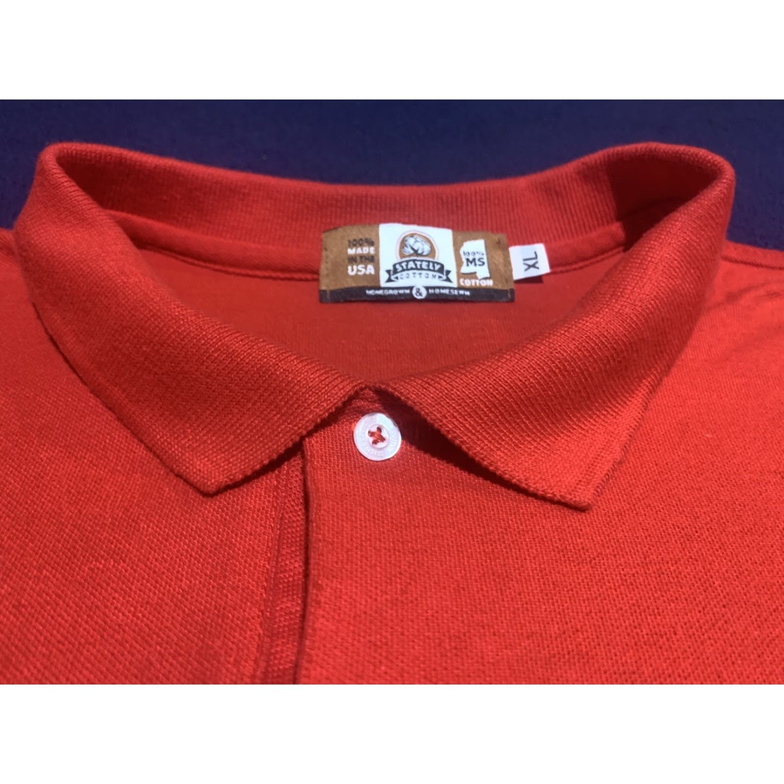 Vintage Mississippi Stately Cotton Red Polo Golf Shirt XL Men Polo Red Mississippi Golf Shirt XL Size US XL / EU 56 / 4 - 5 Thumbnail