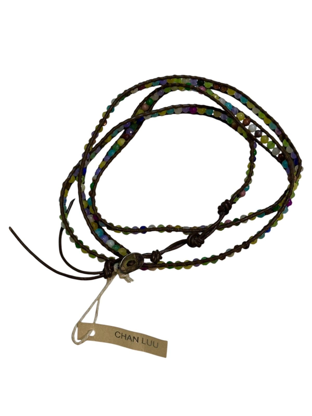 Chan Luu Chan Luu Sterling Silver 925 Buckle Leather Wrap Bracelet Size ONE SIZE - 1 Thumbnail