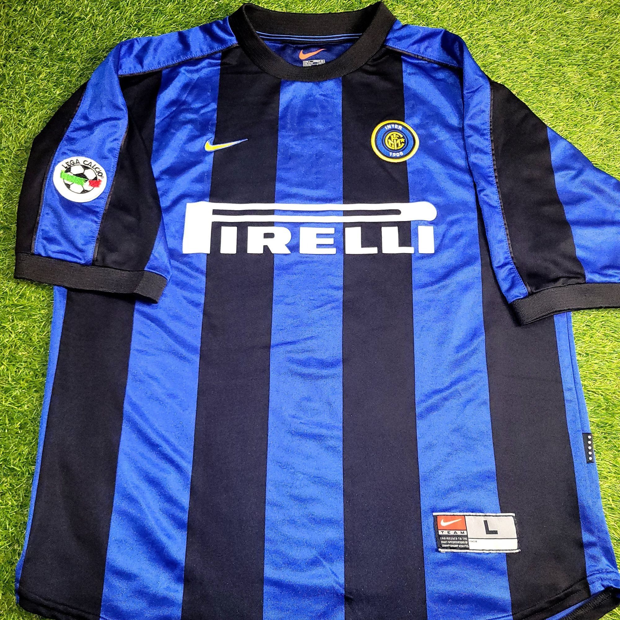 Nike Ronaldo Inter Milan 1999 2000 Home Soccer Jersey L Size US L / EU 52-54 / 3 - 2 Thumbnail