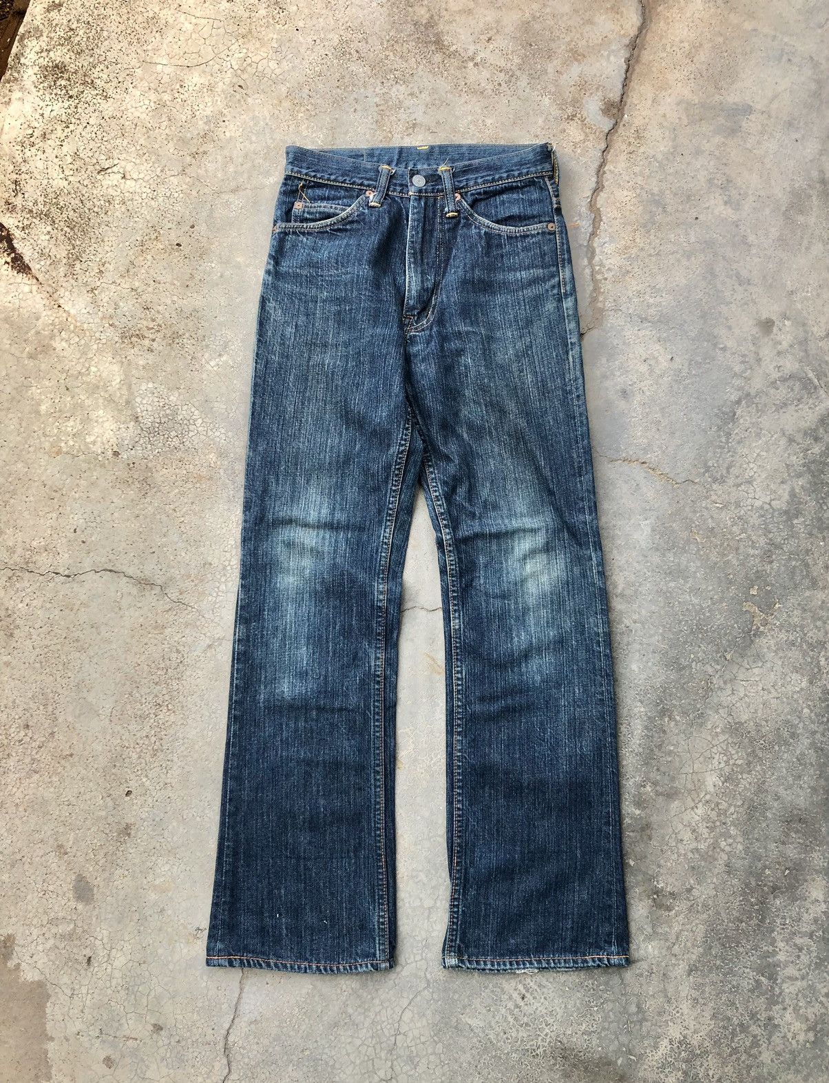 image of Flared Evisu Denim in Blue, Men's (Size 26)