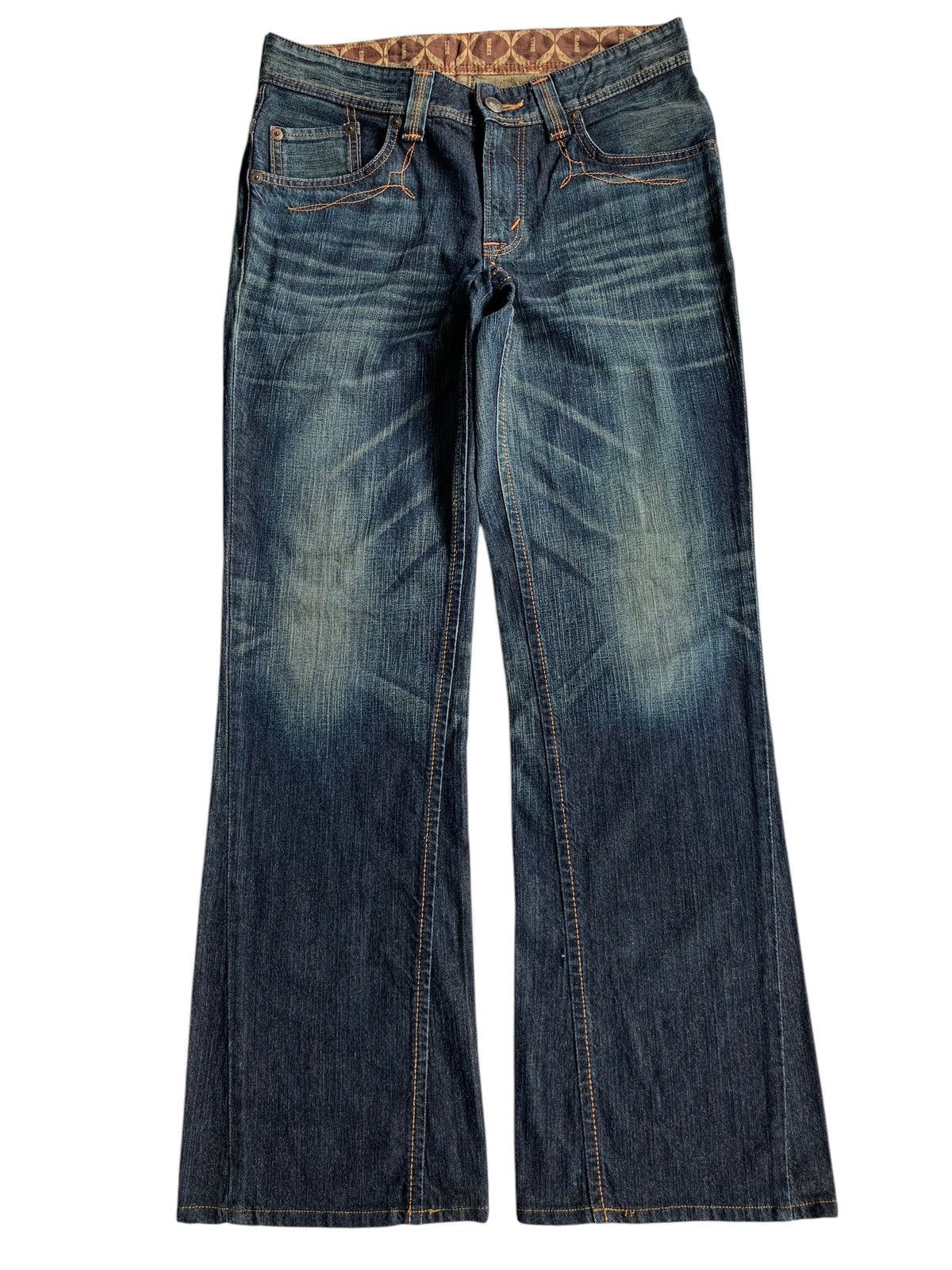 FLARE💥 EDWIN XV NAVAJO HIPPIES STYLE MUDMAX RUSTY DENIM🎌☠️