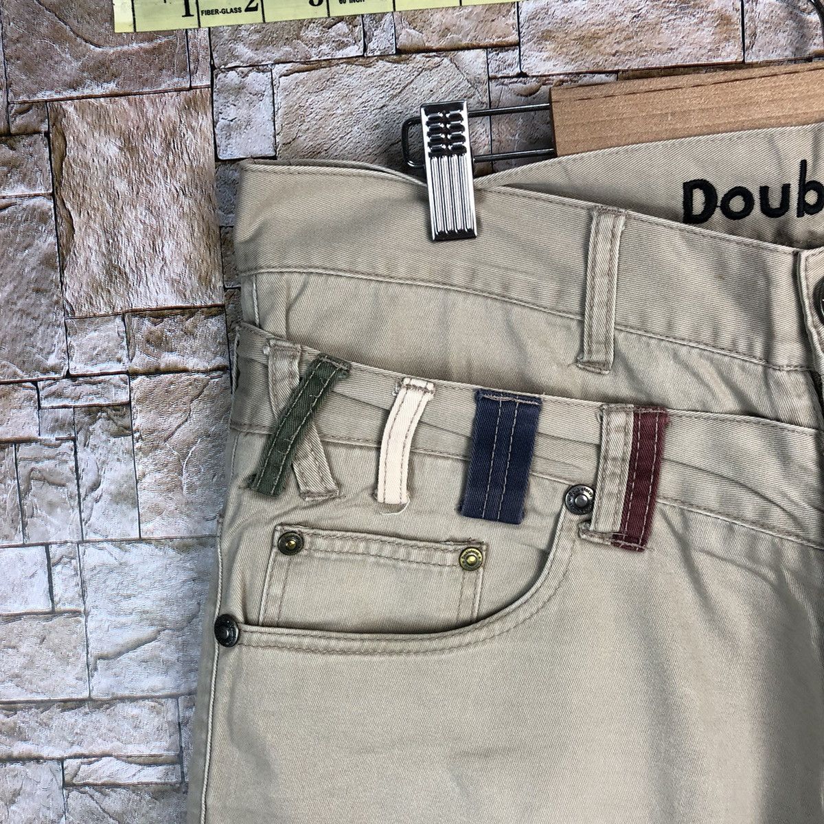 Japanese Brand × Seditionaries Double Focus stretwear double waist Cream Cargo Pants #A622 Size US 33 - 8 Thumbnail