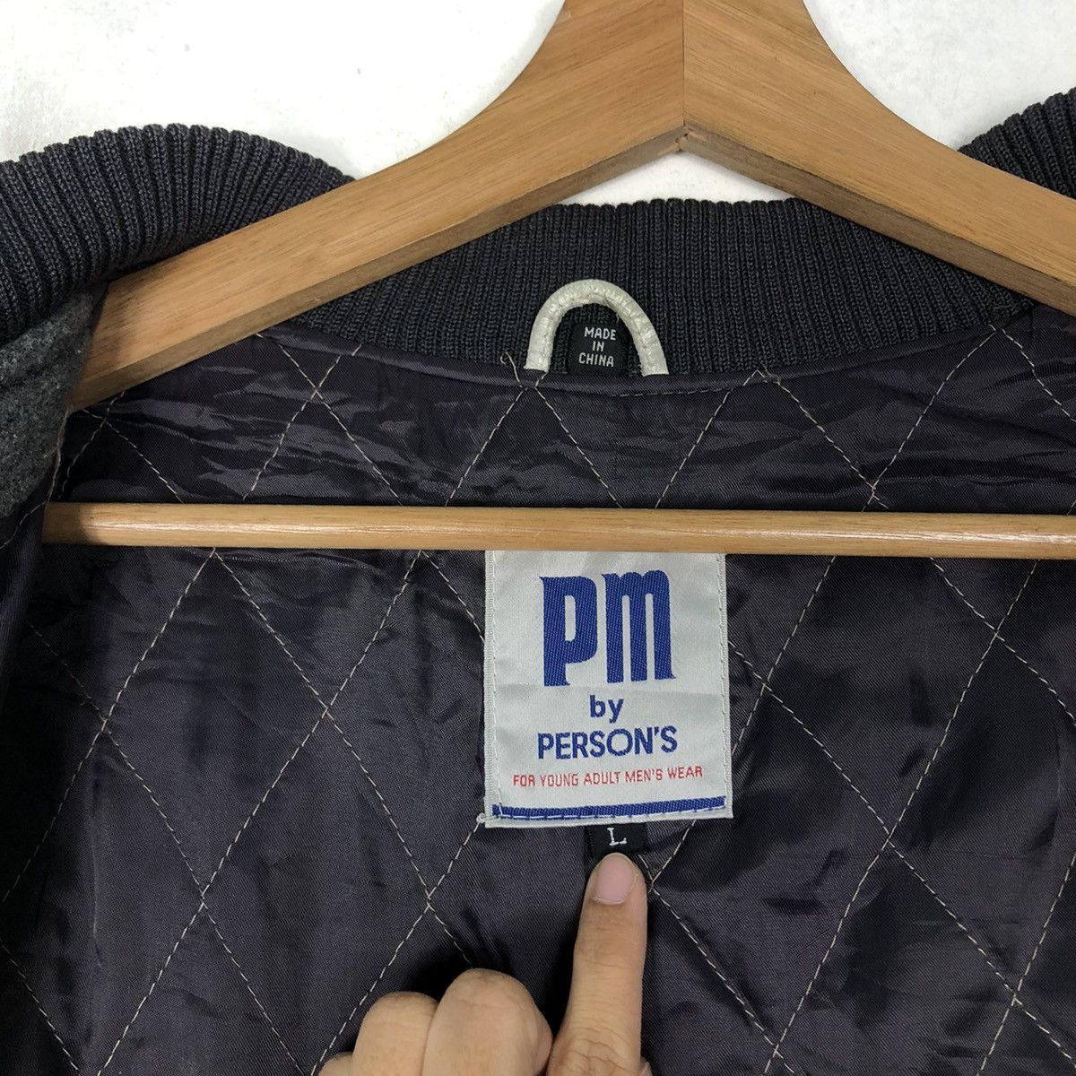 Vintage 🔥90’s Vintage Leather Varsity Jacket PM by Persons Japan Size US L / EU 52-54 / 3 - 16 Thumbnail