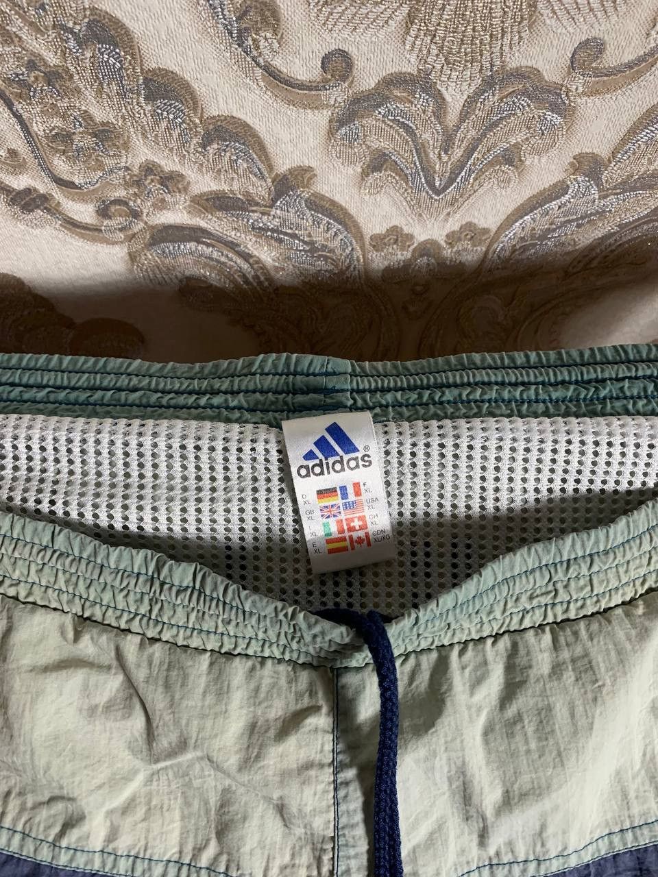 Adidas × Vintage VERY RARE ADIDAS RETRO NYLON BIG LOGO SHORTS WEST IN GERMANY Size US 36 / EU 52 - 4 Thumbnail