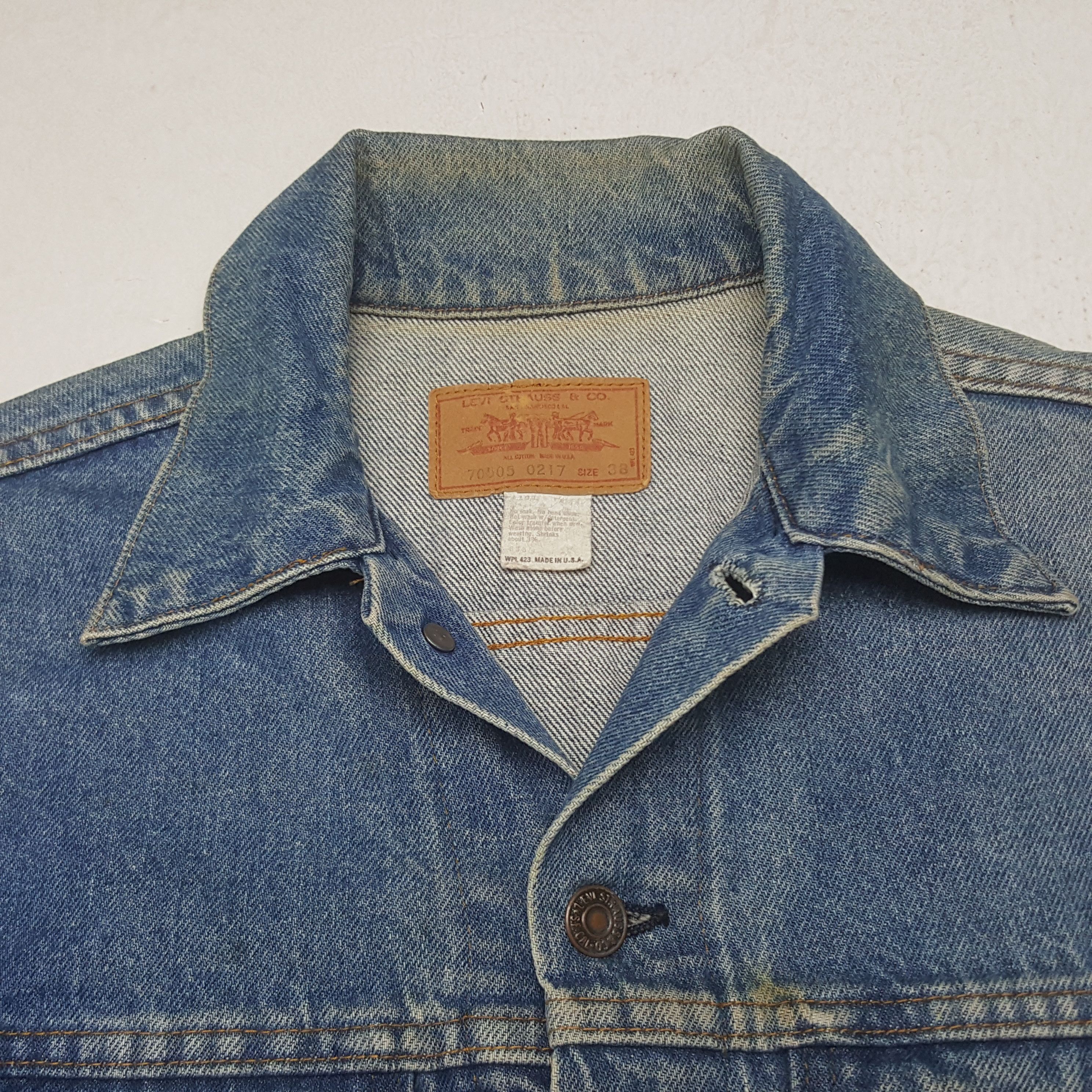 Levi's Vintage Levi's American Bikers Denim Jacket RR25 Size US S / EU 44-46 / 1 - 4 Thumbnail