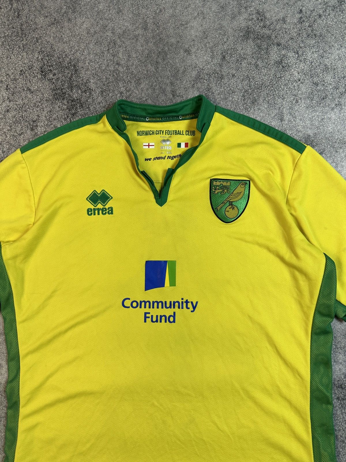 Errea Vintage Errea Norwich City Soccer Jersey Streetwear Rare XXL Size US XXL / EU 58 / 5 - 2 Thumbnail