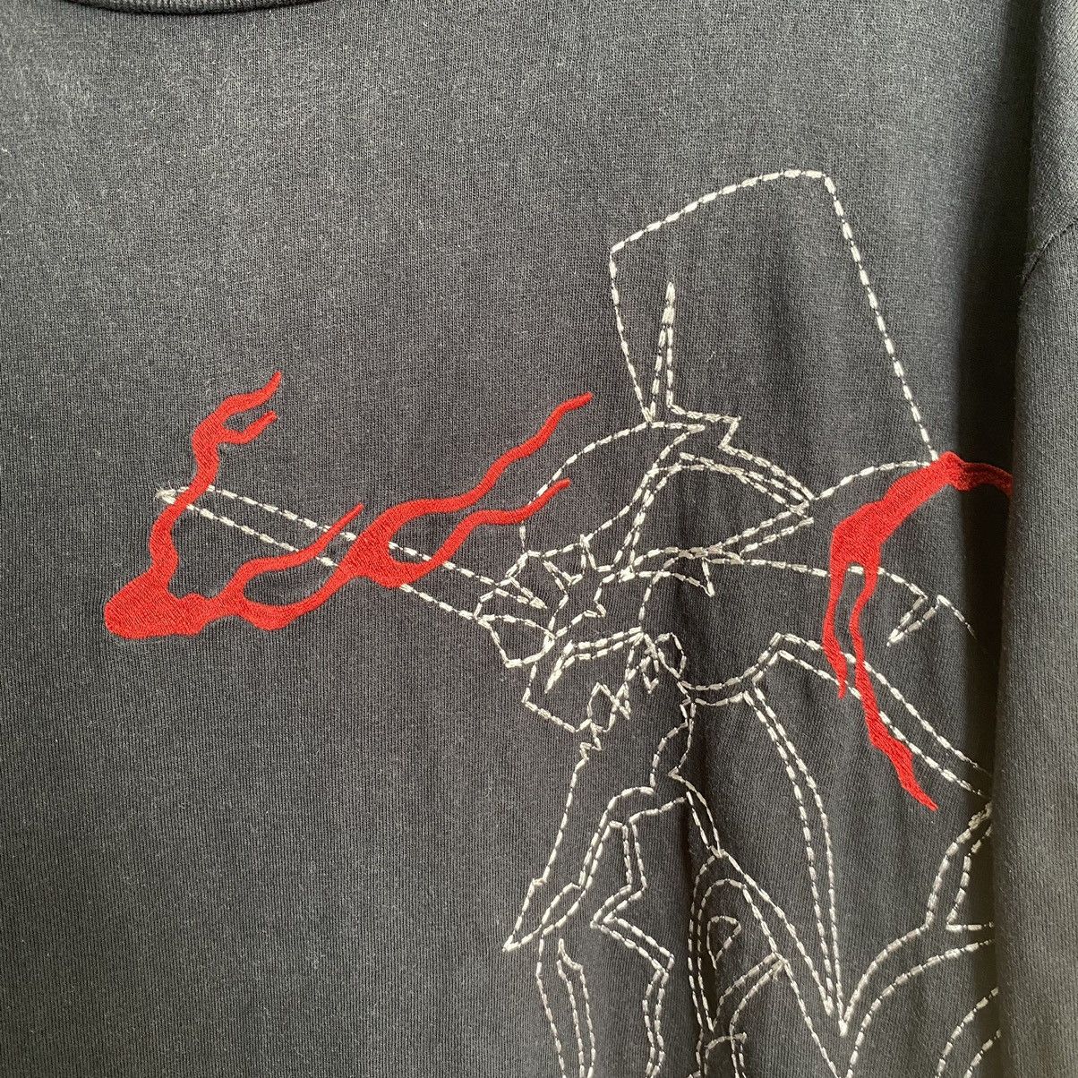 Anime Thrashed Faded NERV Evangelion Neon Genesis ERD GRUNGE TEE Size US XL / EU 56 / 4 - 8 Thumbnail
