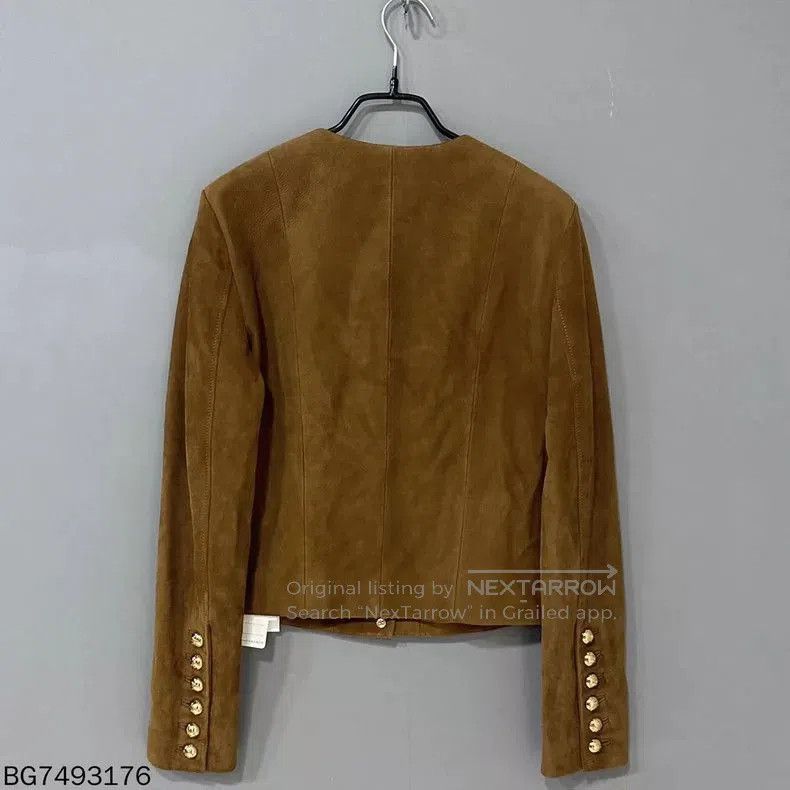 Celine Celine Brown Suede Leather Jacket. Size US M / EU 48-50 / 2 - 3 Thumbnail