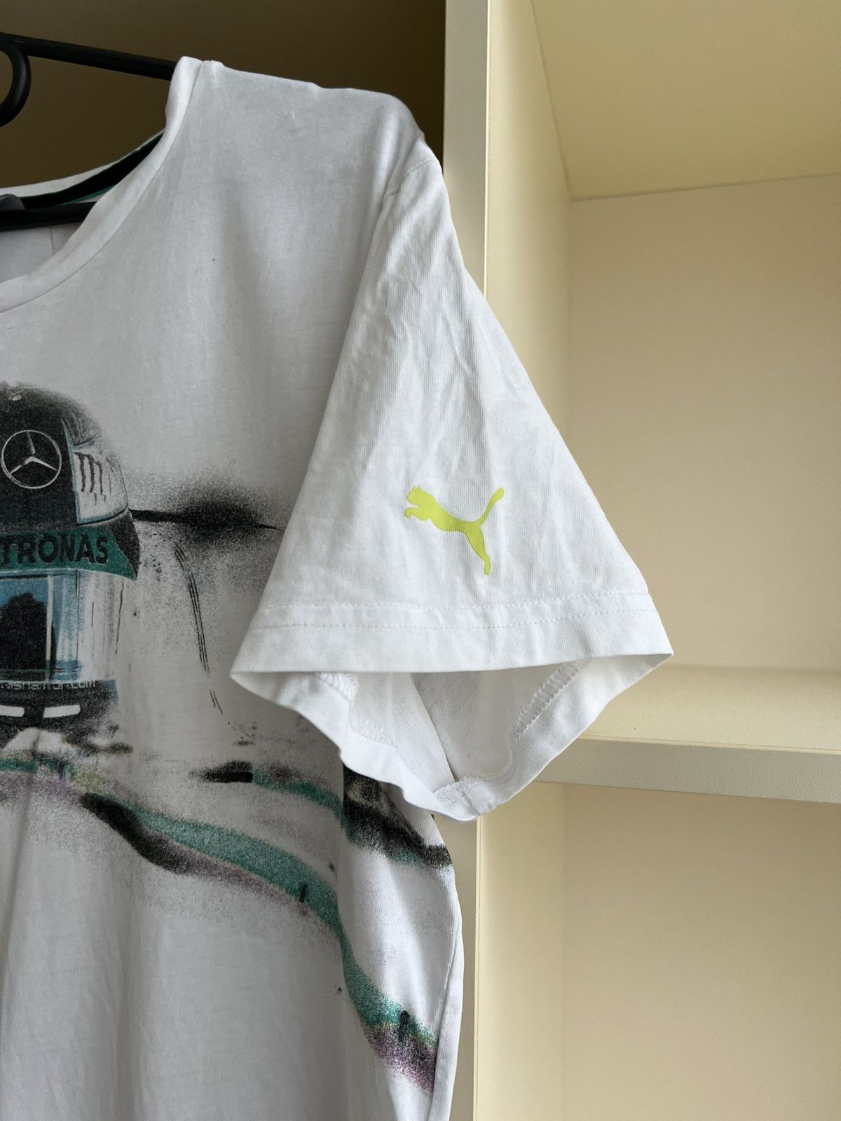 Mercedes-Benz Puma Mercedes Racing F1 Tee T-Shirt Lewis Hamilton Size US L / EU 52-54 / 3 - 4 Thumbnail