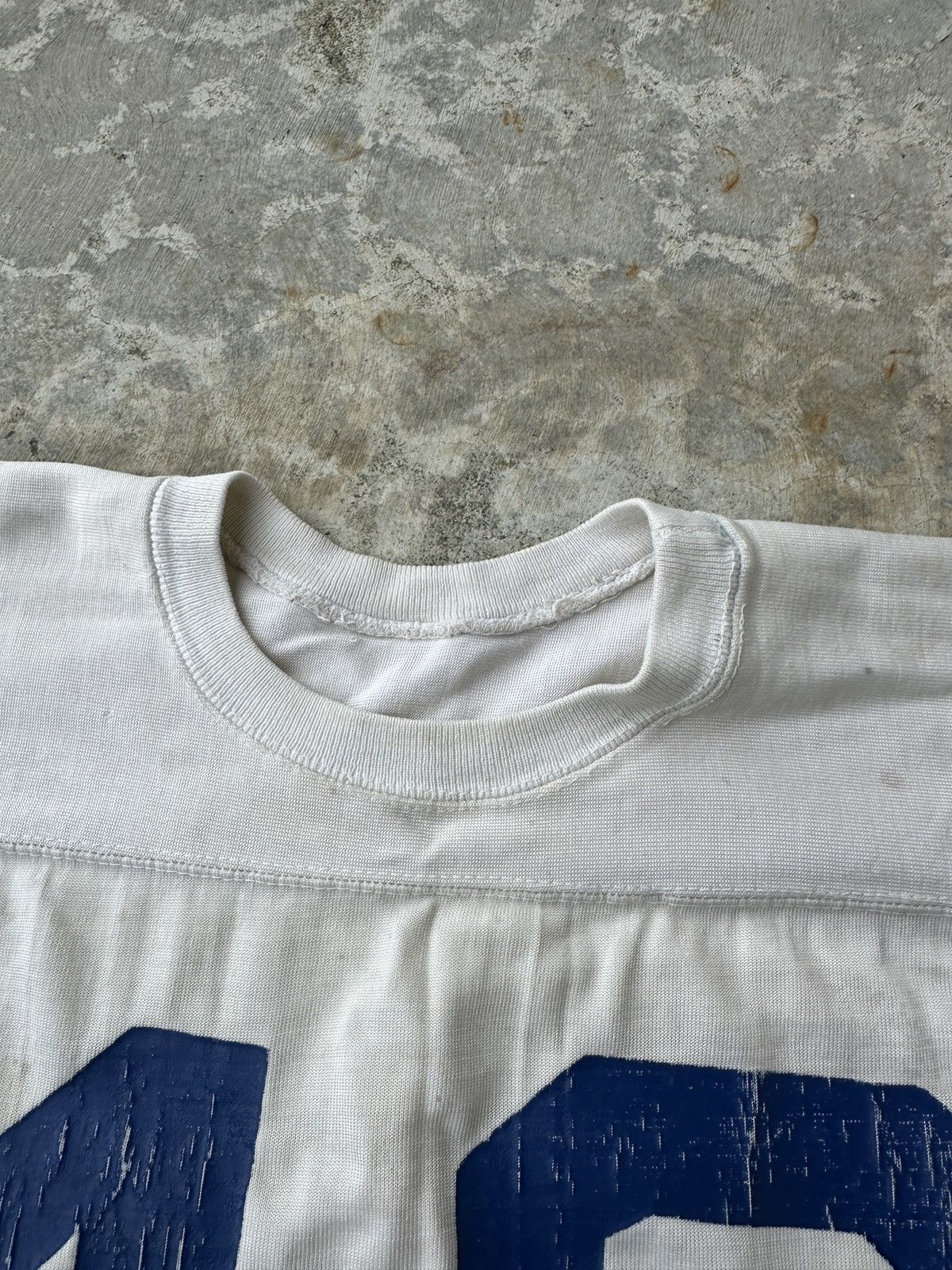 Vintage 60s Dirty Champion Number 43 single stitch football jersey Size US XL / EU 56 / 4 - 8 Thumbnail