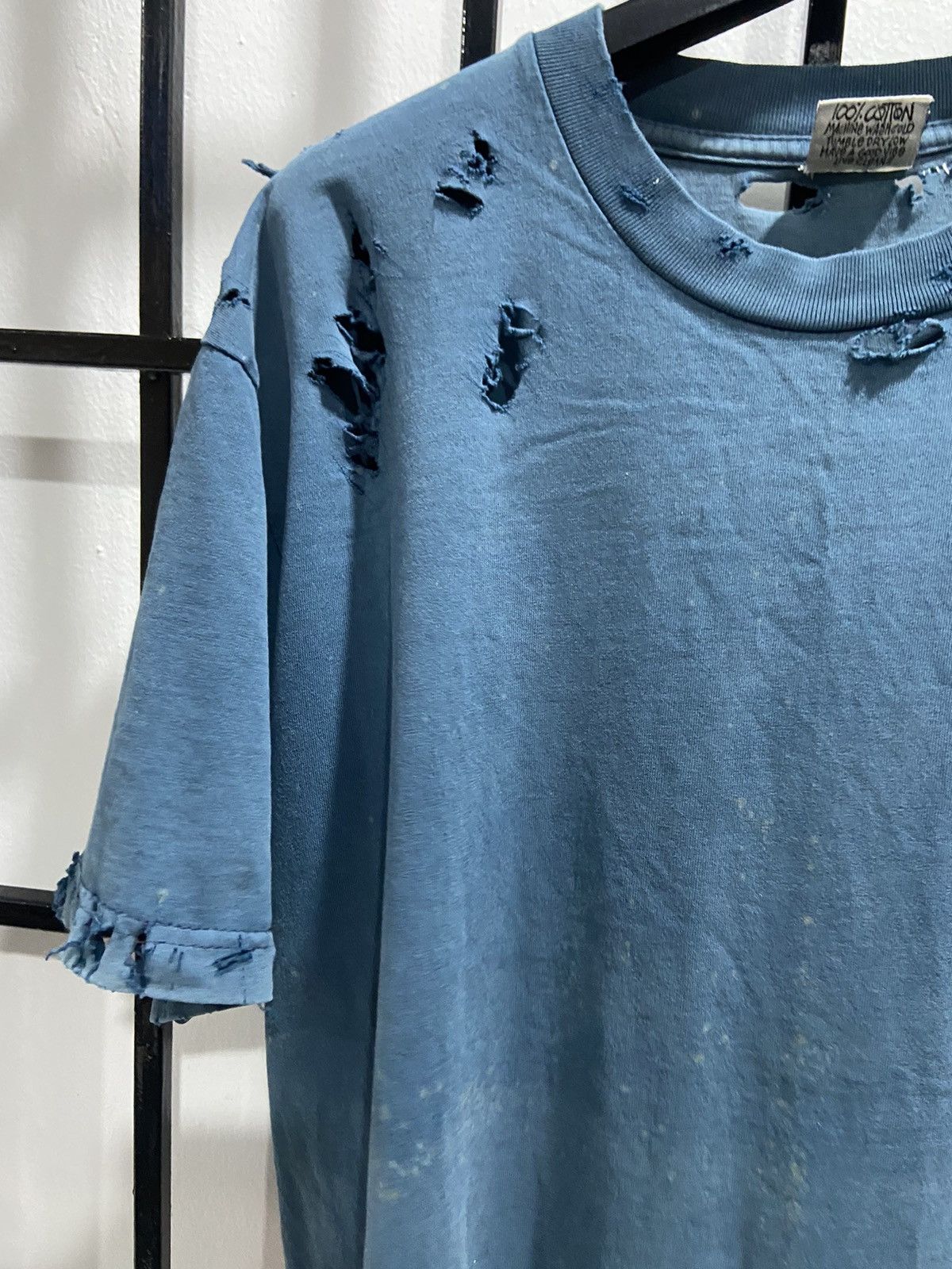 Stussy × Vintage Vintage Thrashed Stussy stickman Made in Usa Size US XL / EU 56 / 4 - 4 Thumbnail
