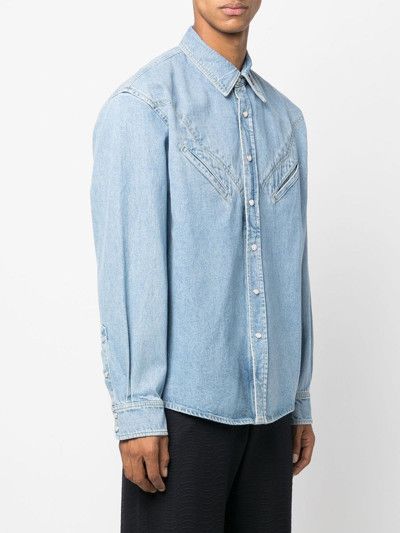 Kenzo o1mle0624 Western-Style Denim Shirt in Blue Size US L / EU 52-54 / 3 - 4 Thumbnail