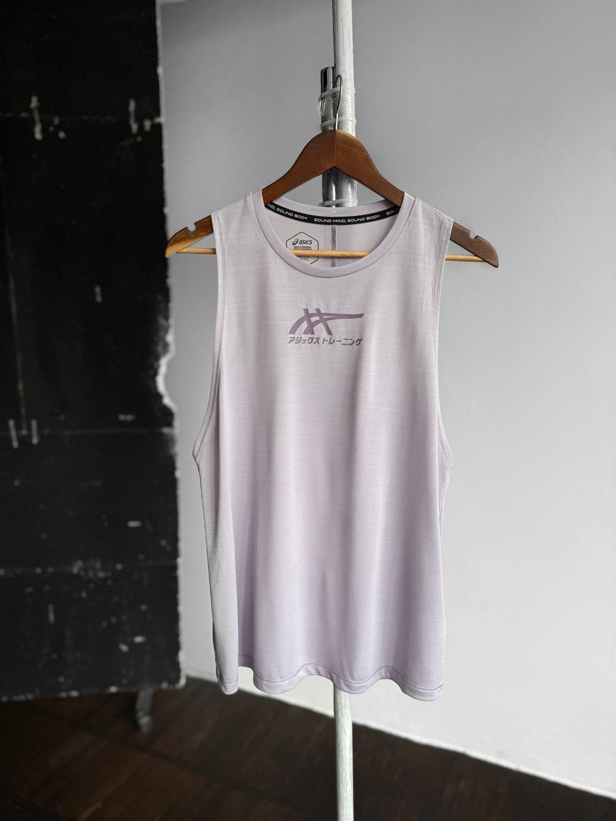 Asics Asics Tiger Womens Light Purple Sleeveless Training Tank Top Size L / US 10 / IT 46 - 3 Thumbnail