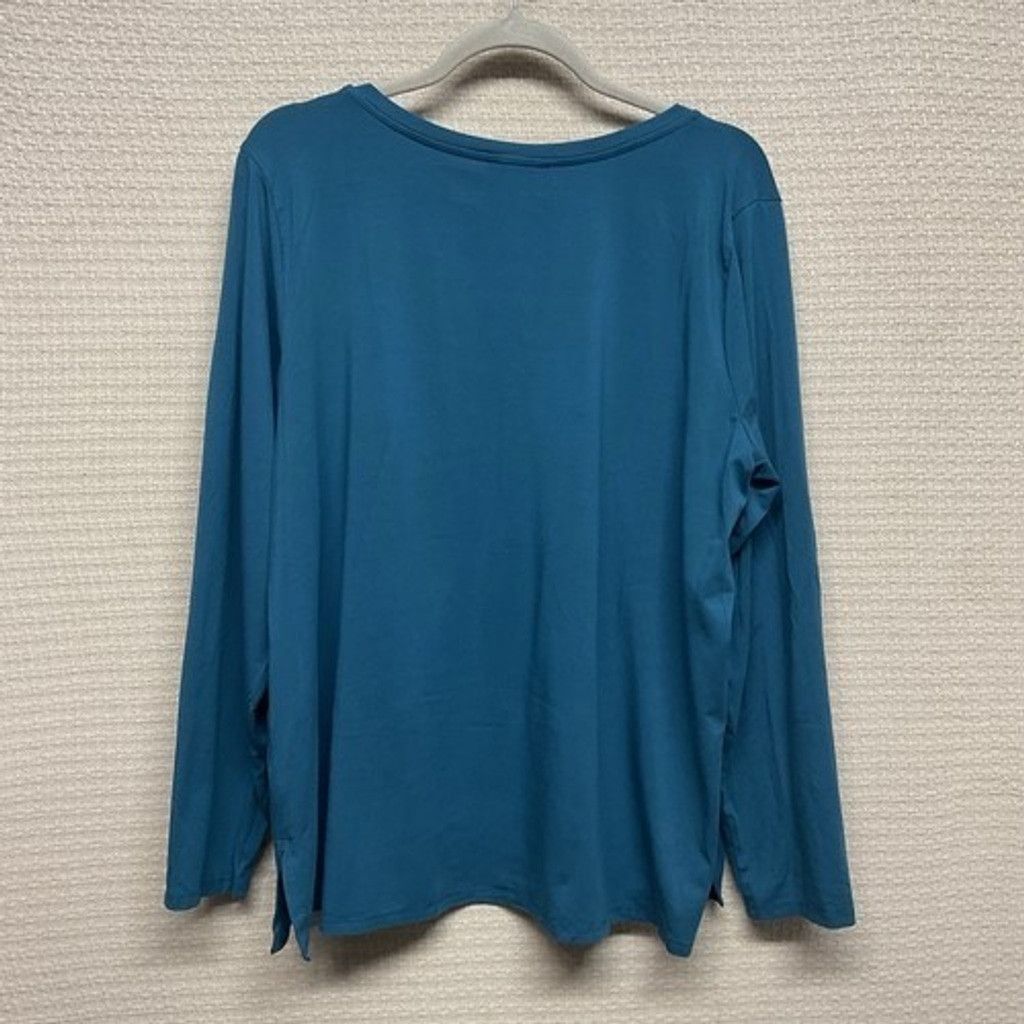 Eileen Fisher NWOT Eileen Fisher V-Neck Boxy Sweater Women Plus Size 1X Size ONE SIZE - 4 Thumbnail