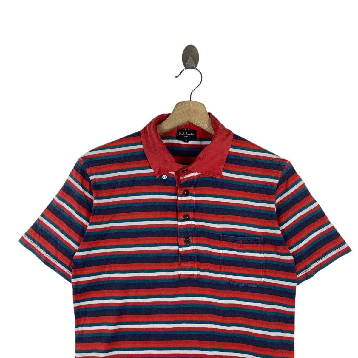 Paul Smith Vintage PAUL SMITH JEANS Collection Striped Polo Tee Shirt Size US M / EU 48-50 / 2 - 2 Thumbnail