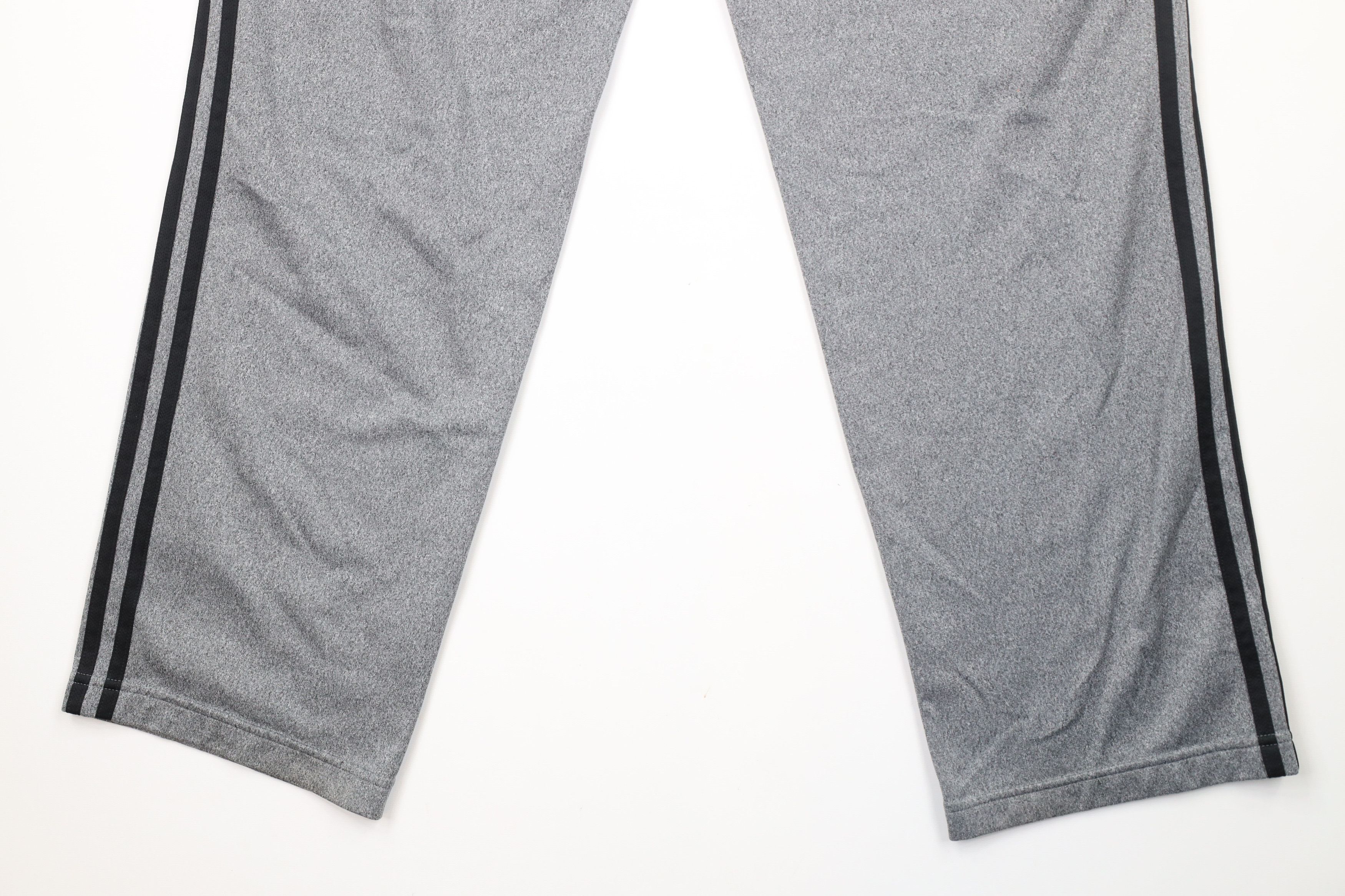 Adidas × Vintage Vintage Adidas Striped Wide Leg Sweatpants Heather Gray Size US 36 / EU 52 - 11 Thumbnail