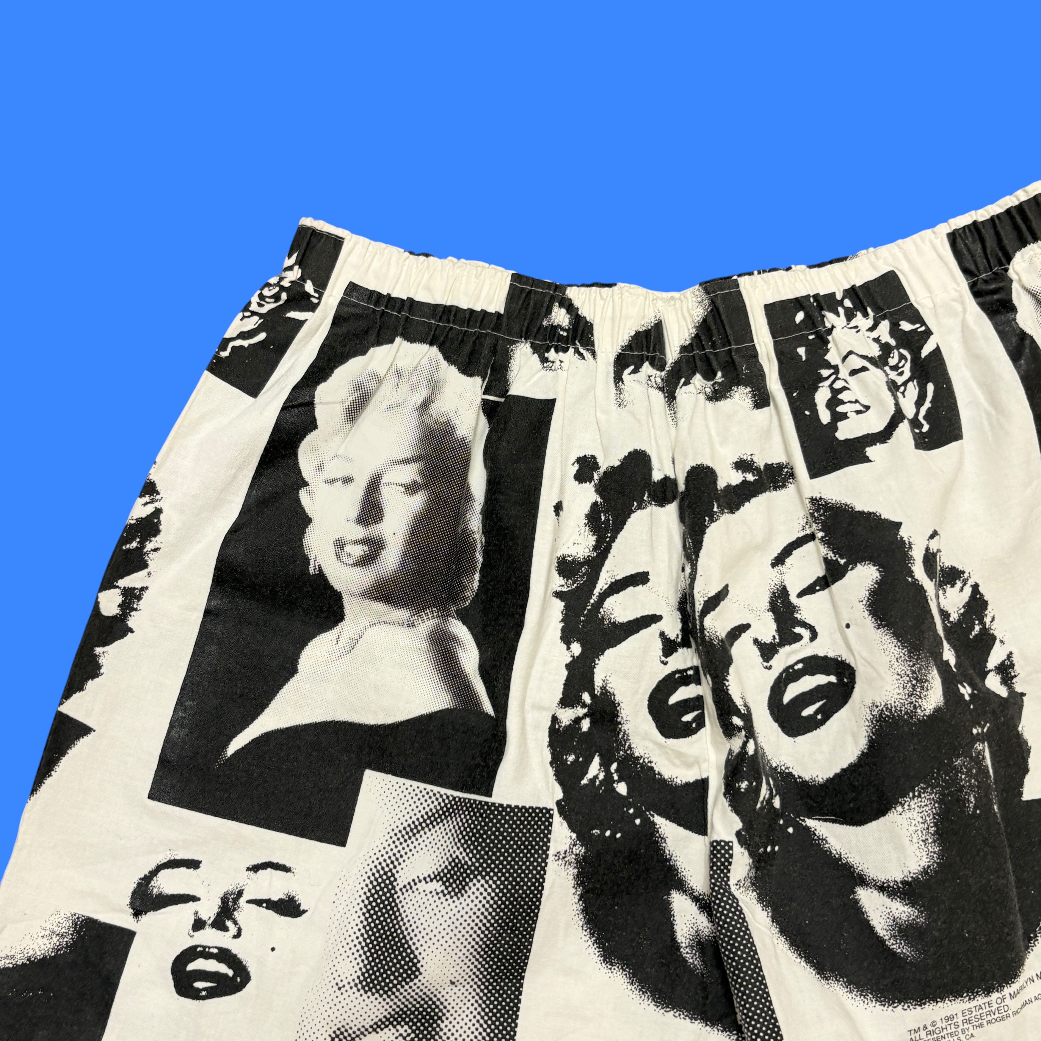 Vintage Vintage 1991 Marilyn Monroe All Over Print Boxer Shirts Size 36 - 7 Thumbnail