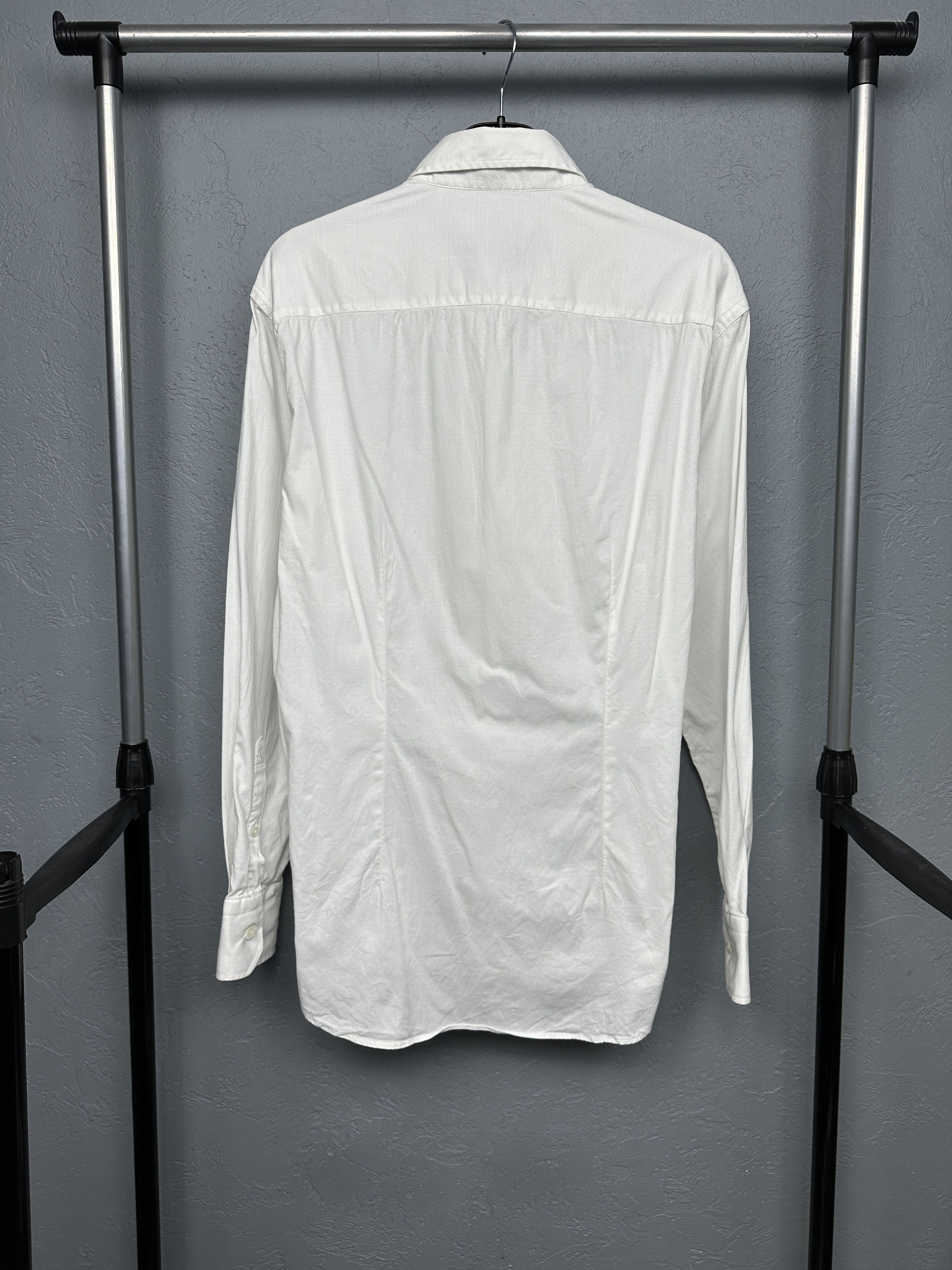 Versace Versace Collection Mens Long Sleeve White Shirt Size US L / EU 52-54 / 3 - 8 Thumbnail