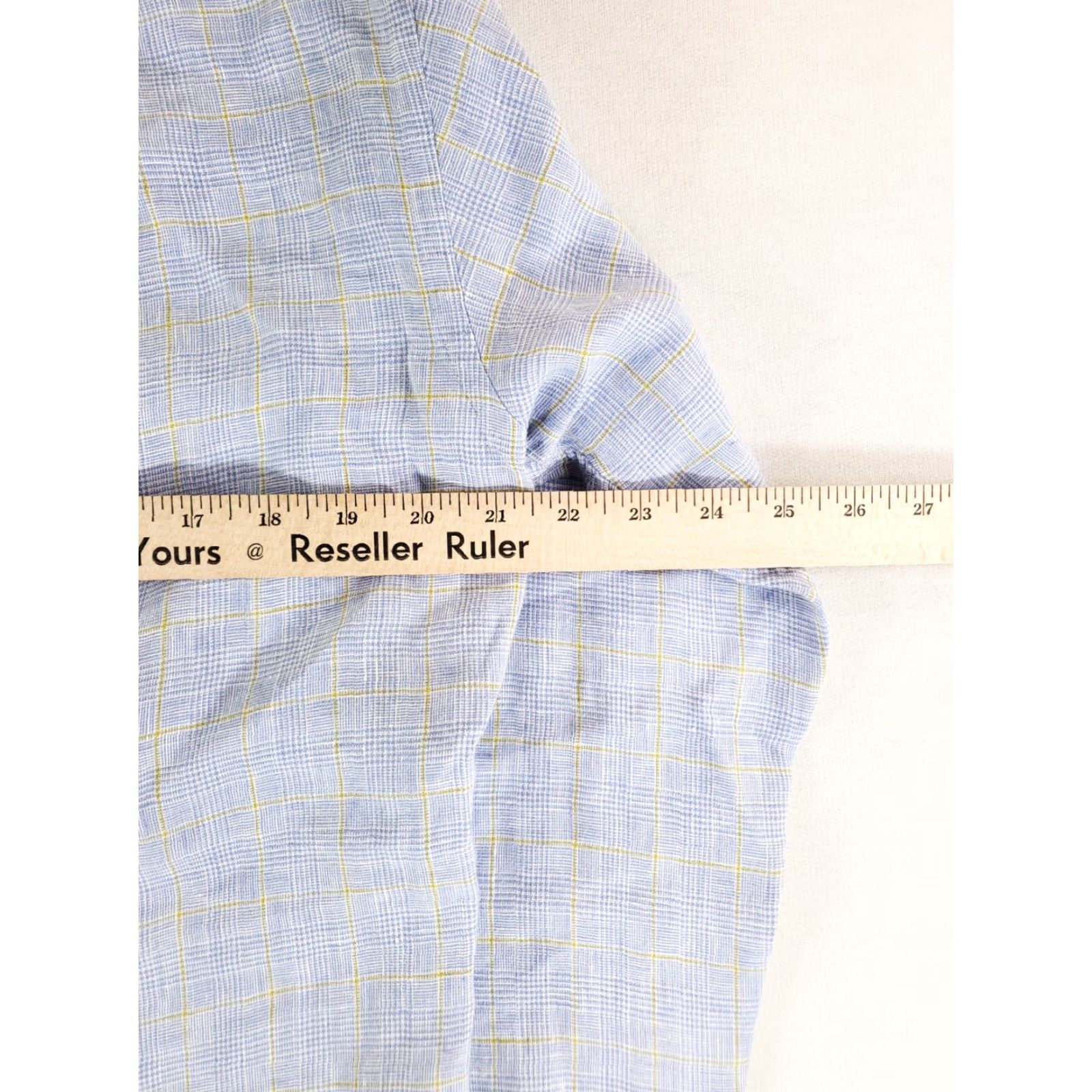 Lands' End Lands' End Baird McNutt 100% Linen Plaid Button Up Shirt Long Sleeve Mens M Blue Shirt Size US M / EU 48-50 / 2 - 6 Thumbnail