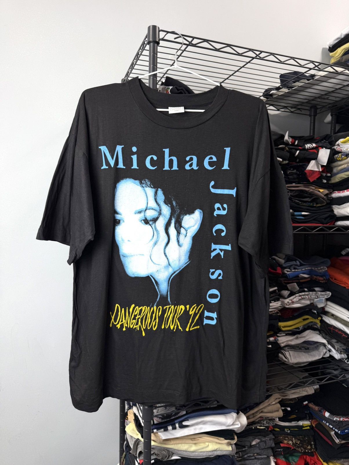 Band Tees 90s Michael Jackson Dangerous Tour 1992 TShirt Single Stitch Size US XXL / EU 58 / 5 - 1 Thumbnail