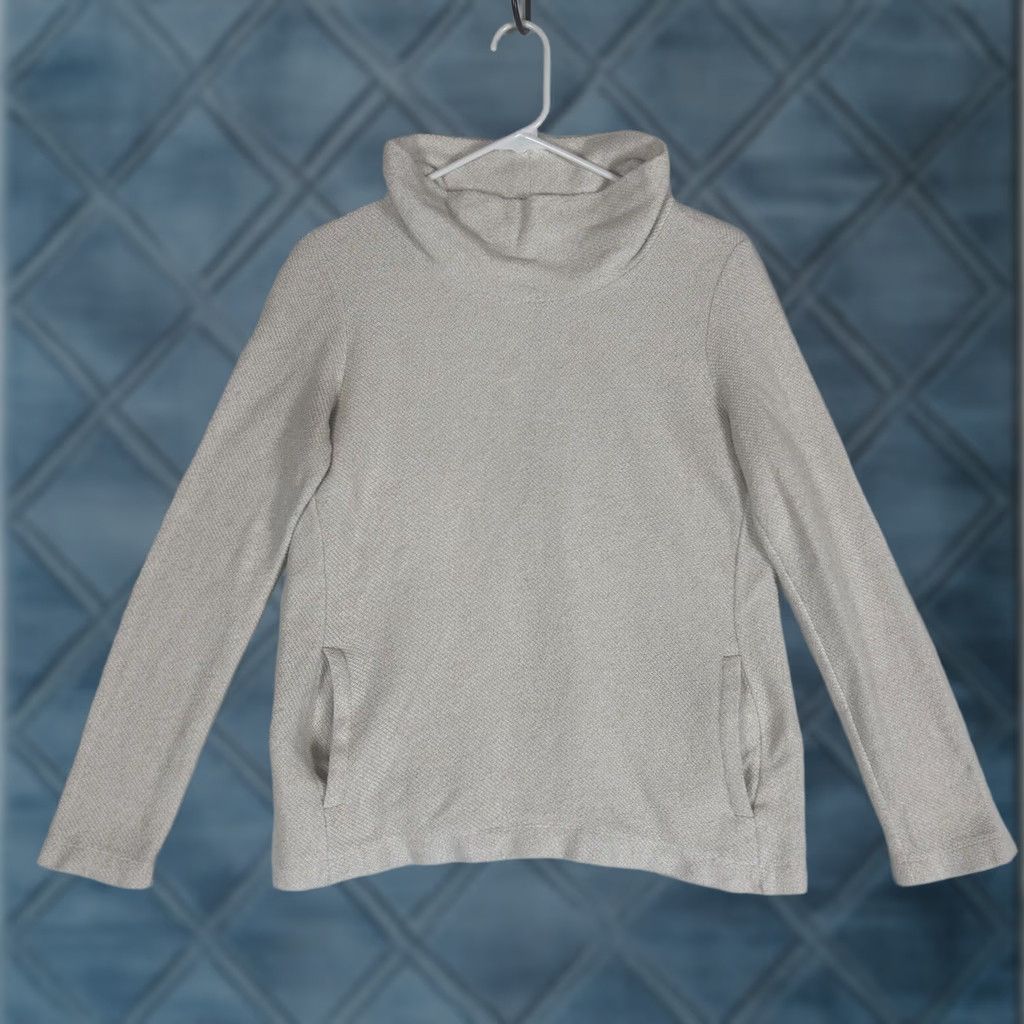 J.Crew J.Crew Mercantile Womens Long Sleeve Knit Sweater XS White Mock Neck Pullover Casual Knit Size XS / US 0-2 / IT 36-38 - 1 Thumbnail