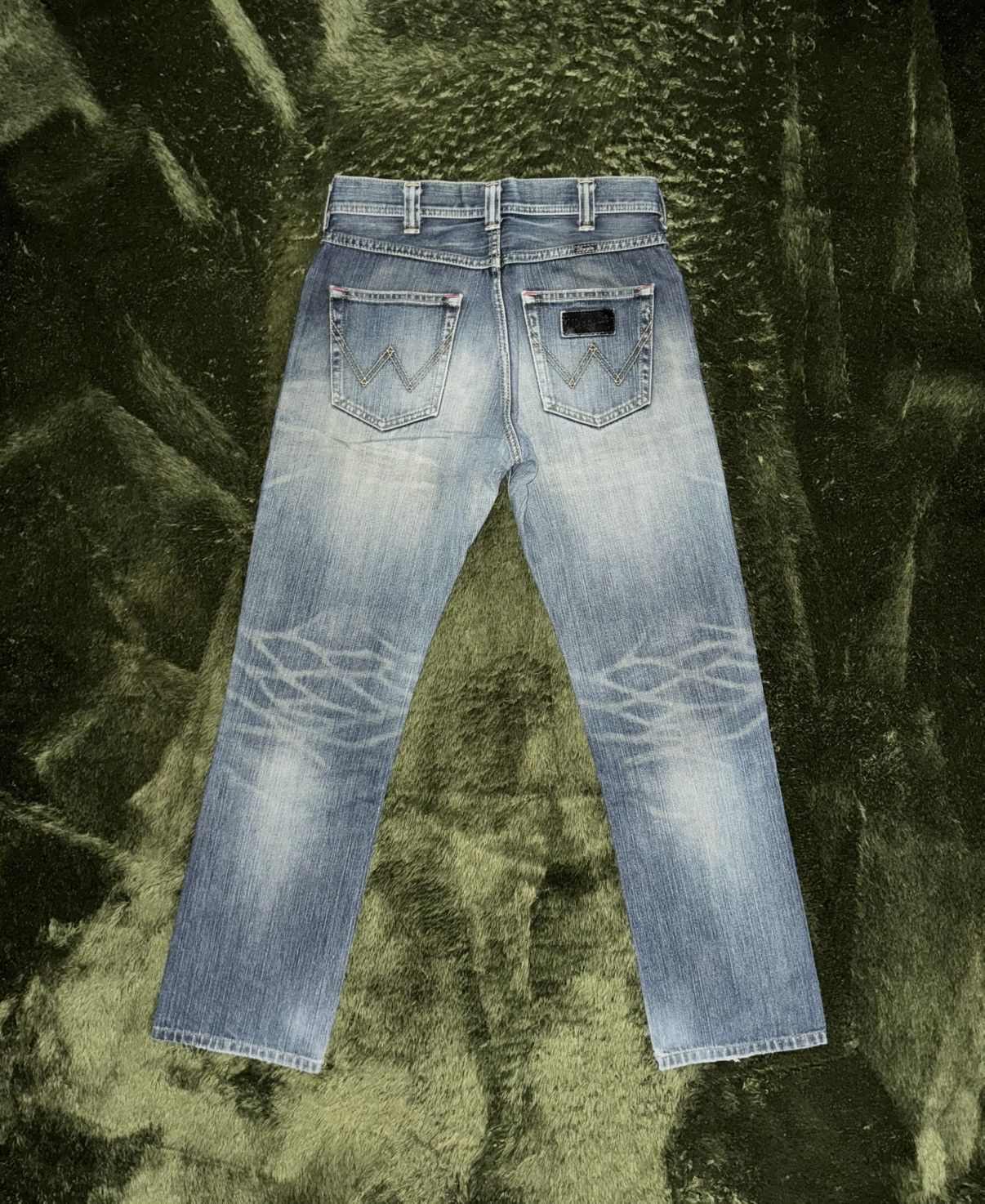 Wrangler [29] wrangler japan red batek vintage washed denim pants Size US 29 - 9 Thumbnail