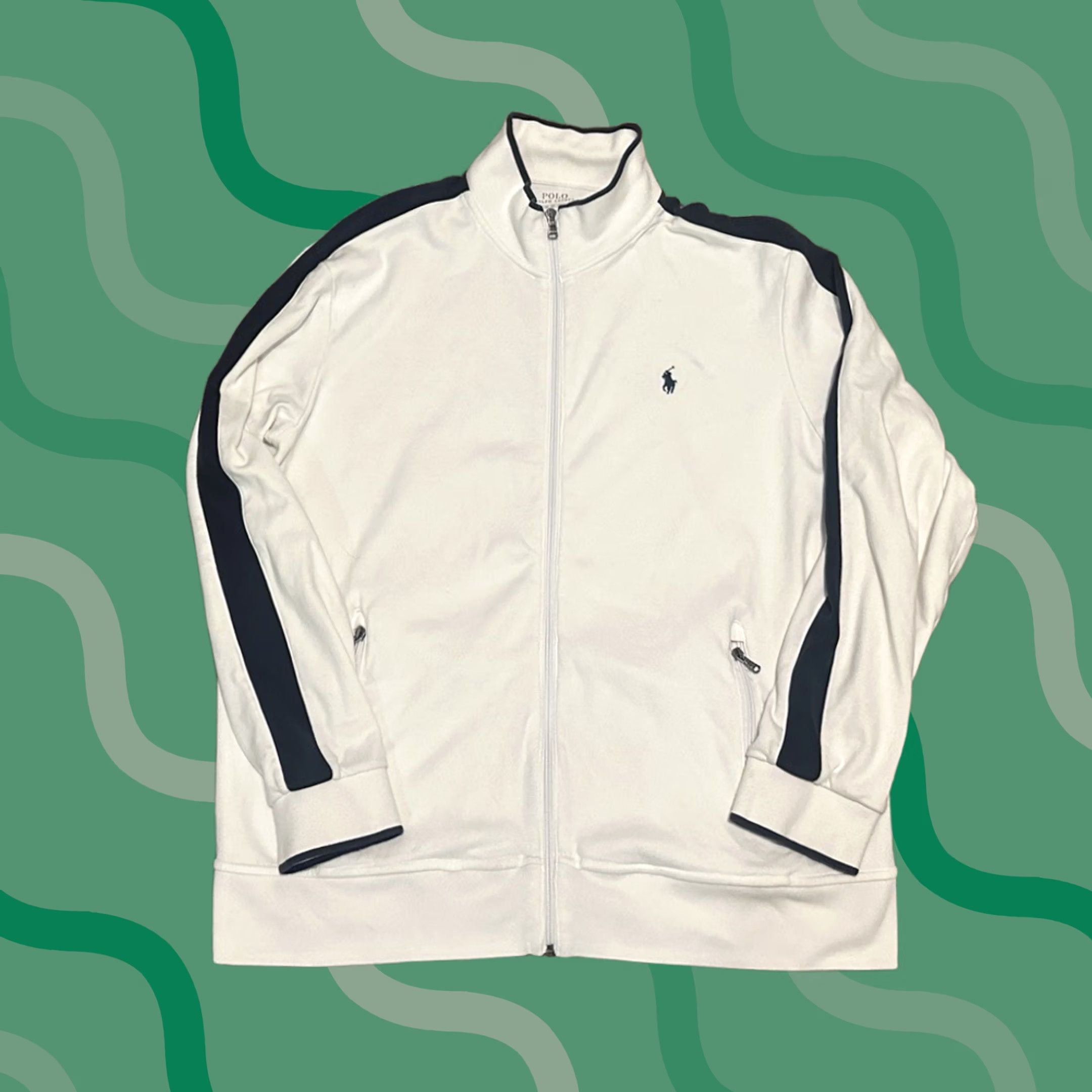 Polo Ralph Lauren Polo Ralph Lauren Jacket Mens XL Full Zip Two Tone Mock Neck Polo Logo Embroidered Bomber Preppy Size US XL / EU 56 / 4 - 1 Thumbnail