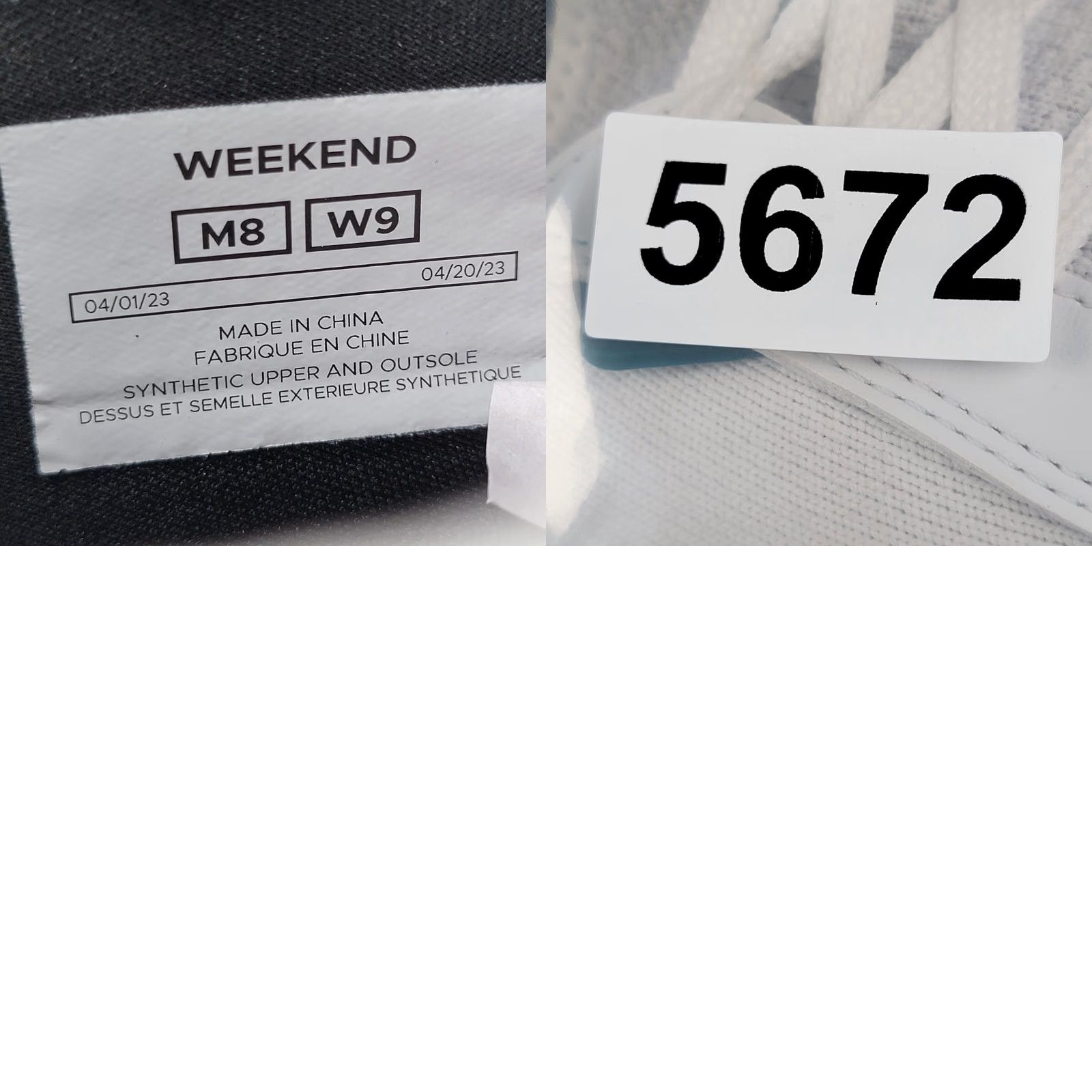 Vintage Vessi Weekend Sneaker Womens Concrete Marble White 9 Shoes Lace Up Manmade Medium Width 9 US Sneaker Womens Size US 9 / IT 39 - 9 Thumbnail