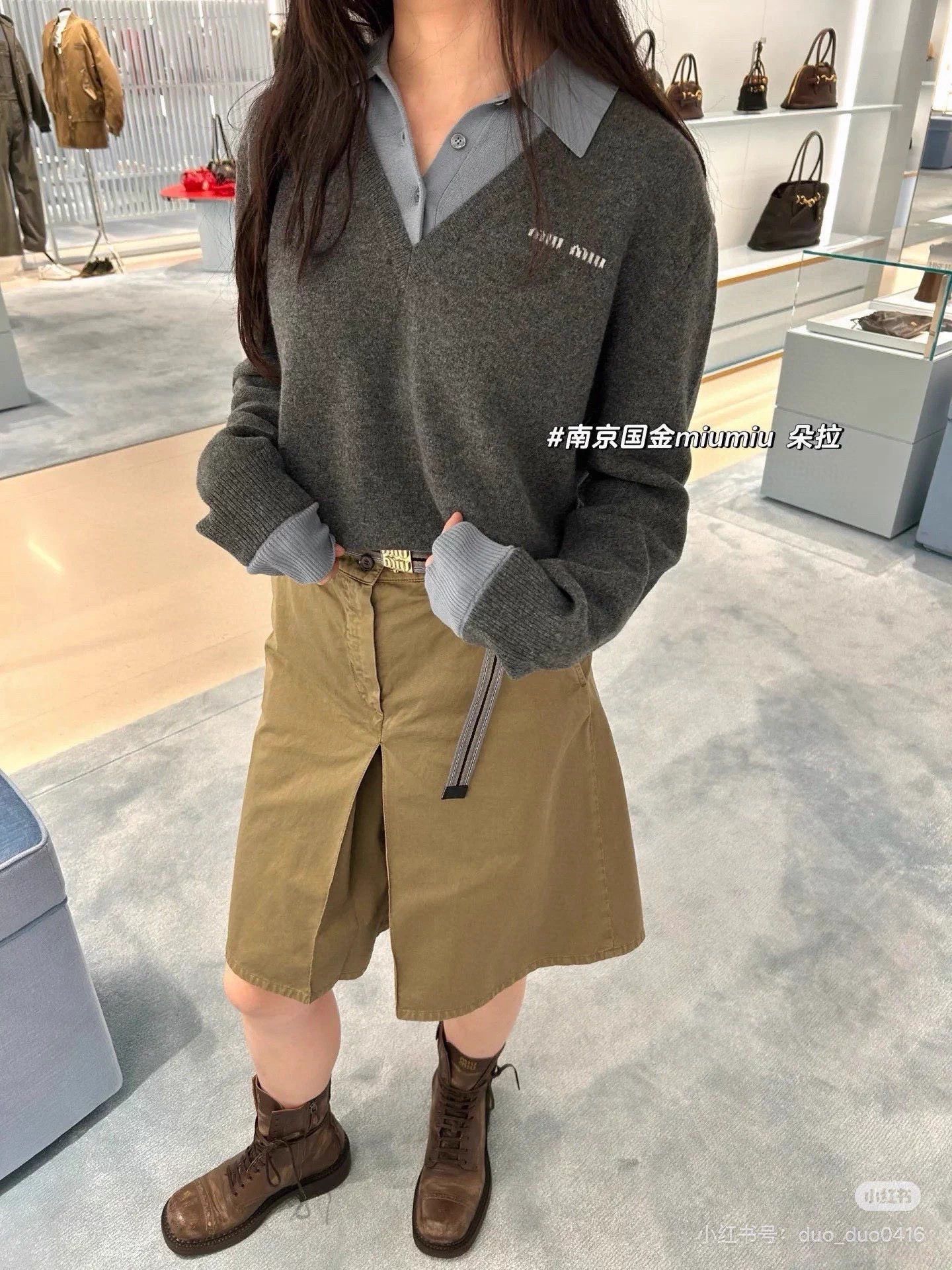 Miu Miu MIUMIU 25 Layered Polo Knit Sweater 36 Size M / US 6-8 / IT 42-44 - 9 Thumbnail