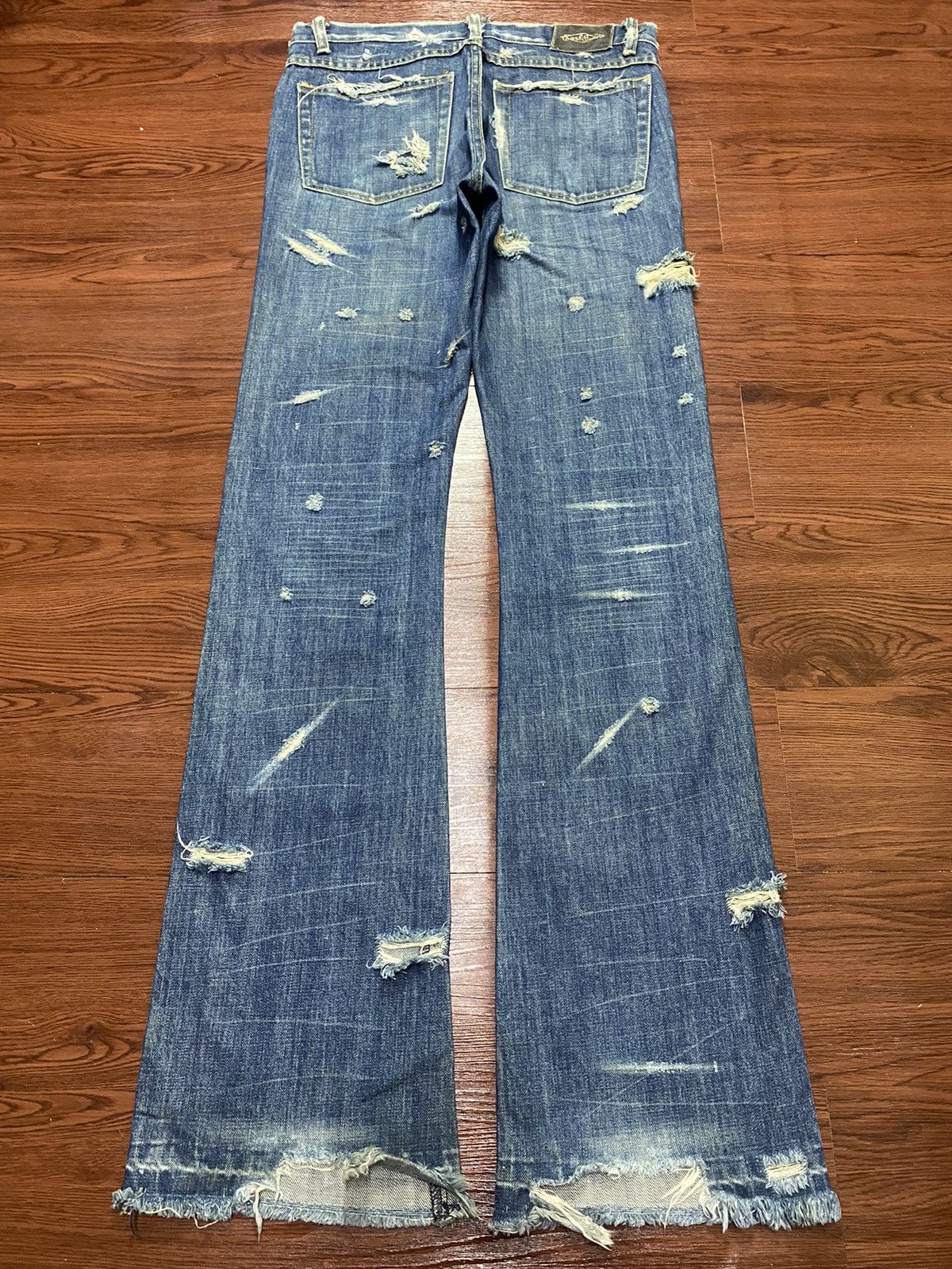 Earl Jeans Earl Jean Western Rare Distressed Seditionary Flare jeans Size US 32 / EU 48 - 2 Thumbnail