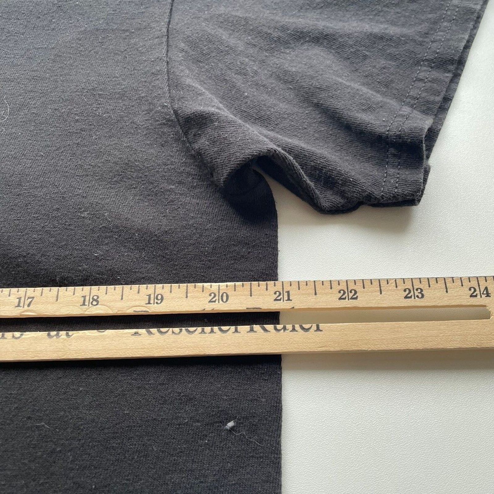 Vintage Vintage Y2K Hail Satan Art T Shirt Large Faded Black Rare Size US L / EU 52-54 / 3 - 4 Thumbnail
