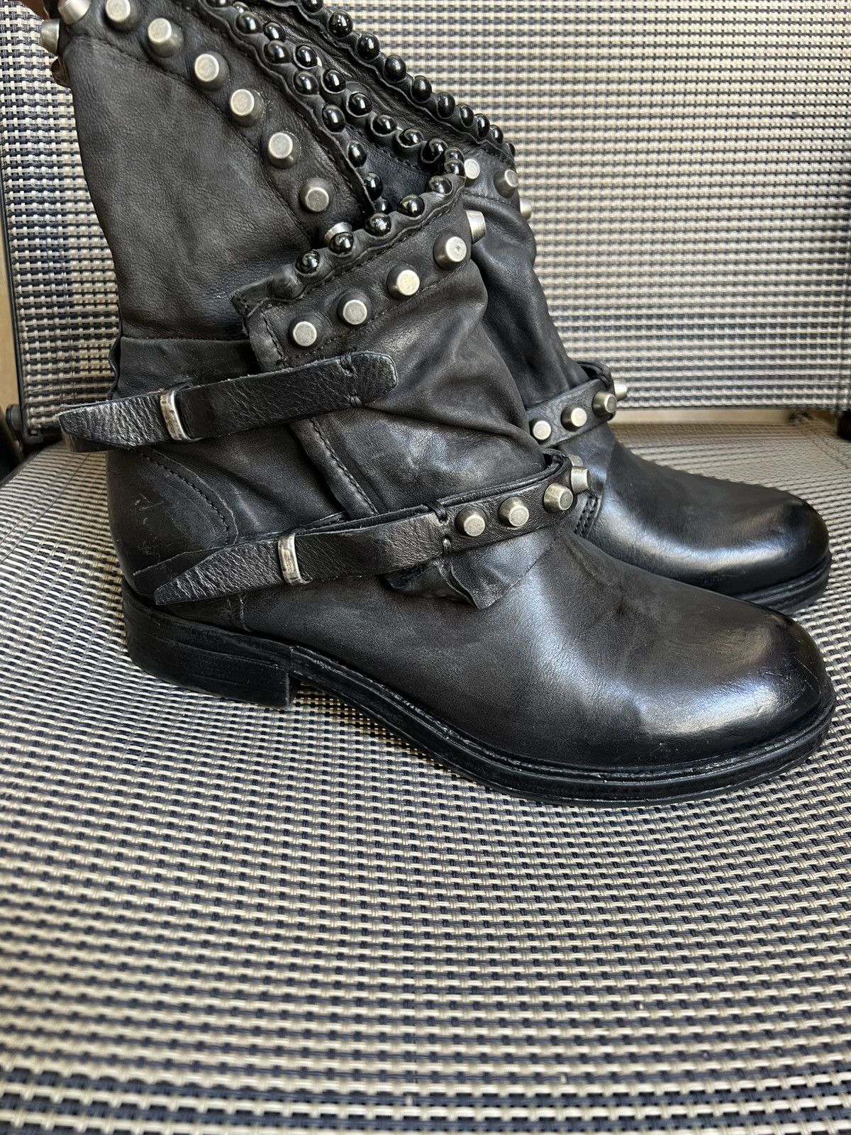 A.S.98 A.S.98 Vianne black studded boots Size US 5.5 / EU 38 - 3 Thumbnail
