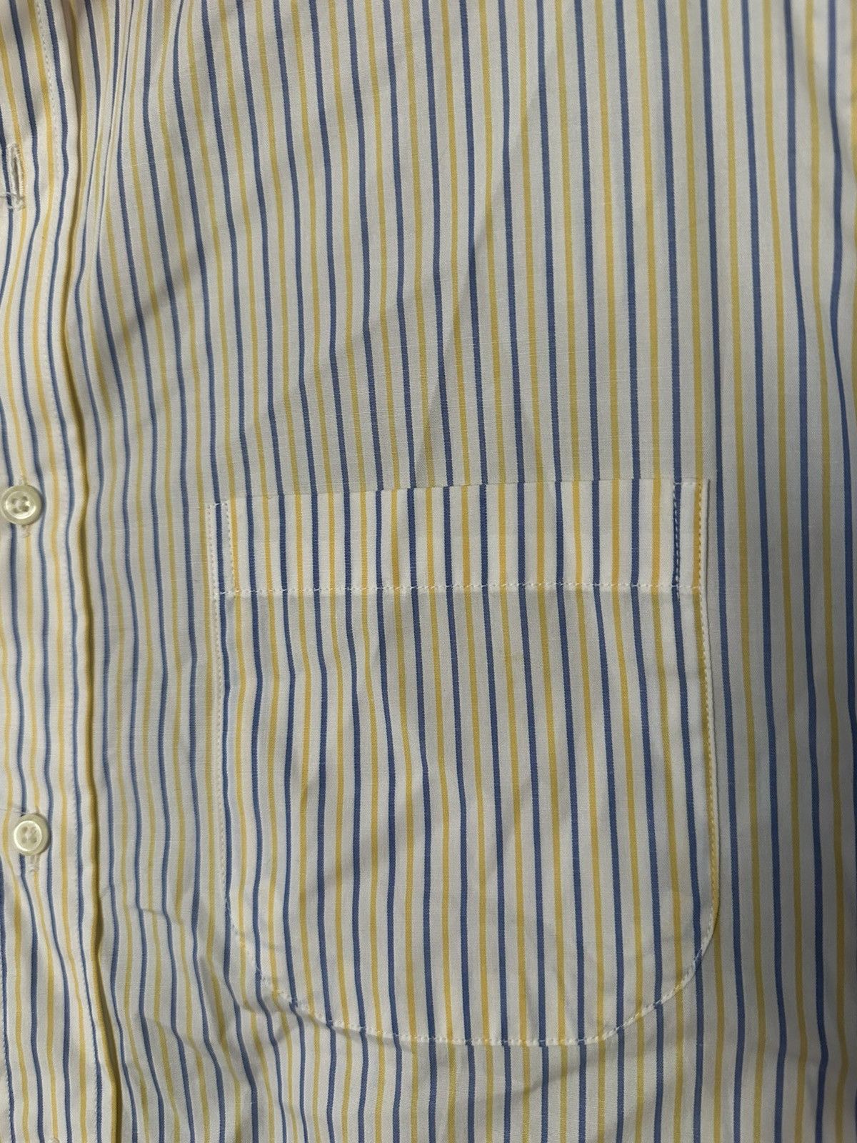 Burberry Vintage Burberry Yellow and Blue Dress Shirt Size US XL / EU 56 / 4 - 4 Thumbnail