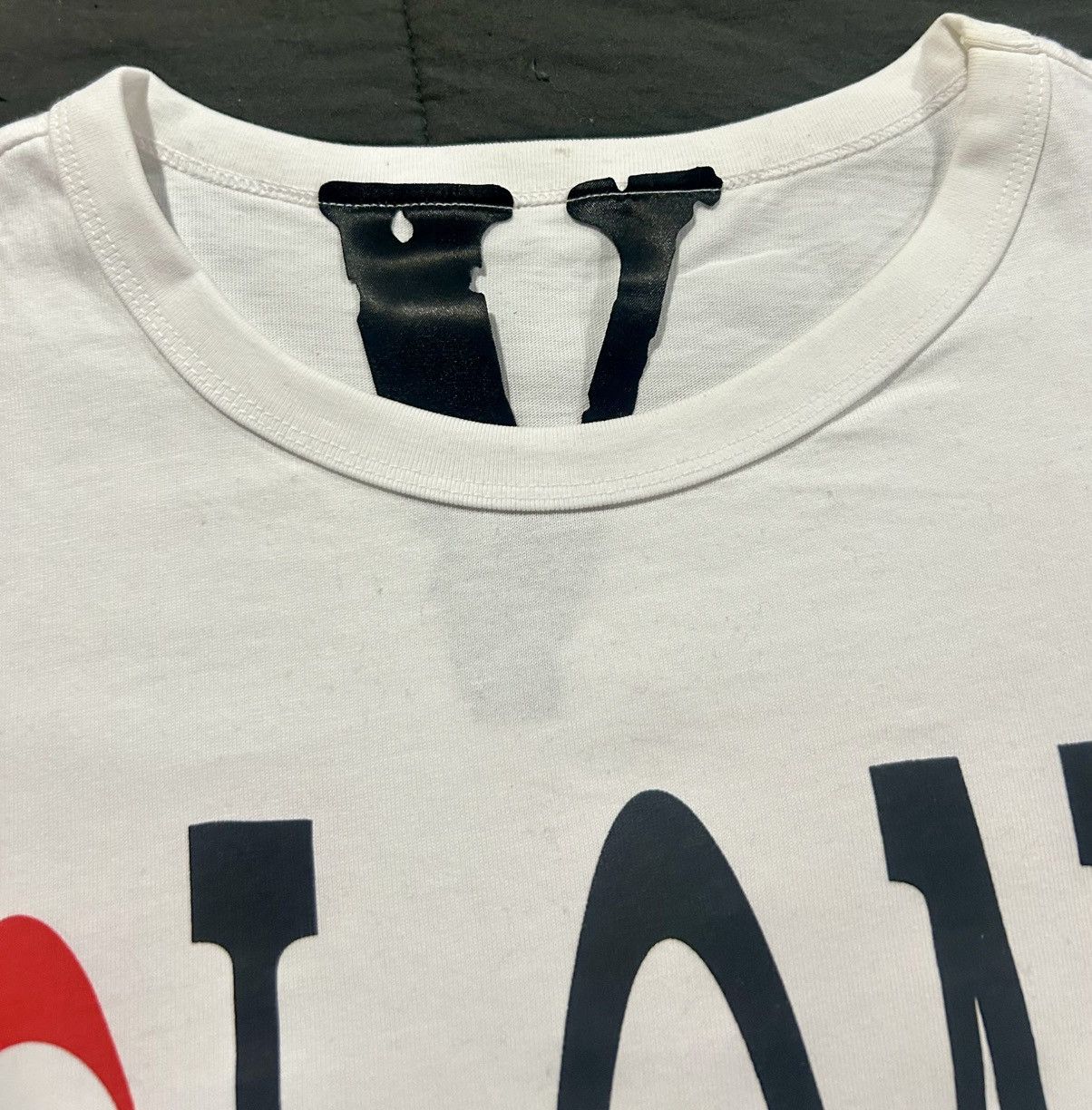 Palm Angels × Vlone Vlone x Palm Angels Logo Tee White Size US L / EU 52-54 / 3 - 3 Thumbnail