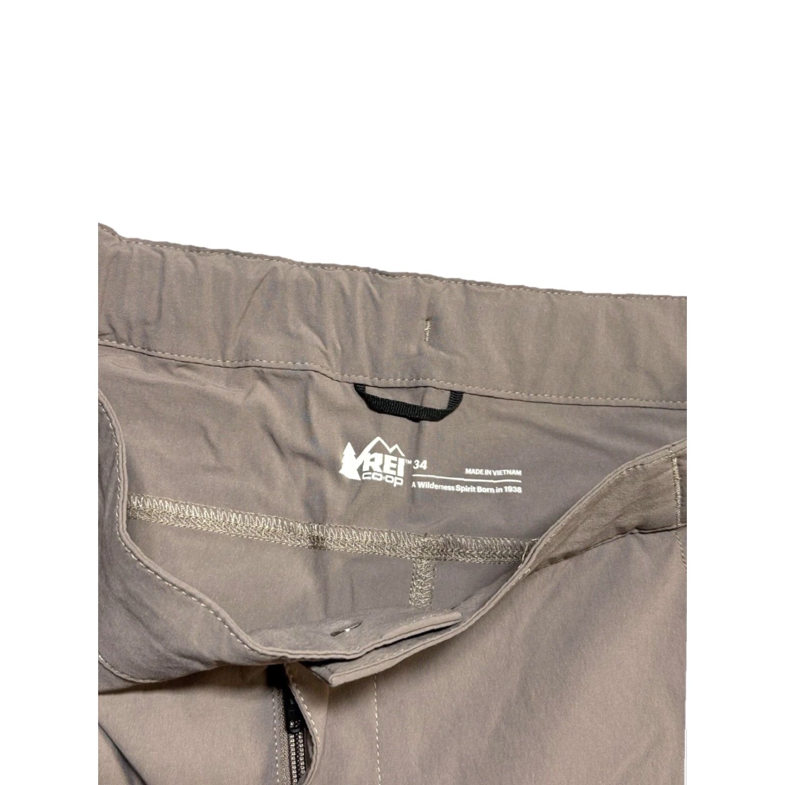 Vintage REI Coop Regular Fit Shorts 34 Belt Nylon Spandex Chino Casual Outdoor Mens Brown Size US 34 / EU 50 - 5 Thumbnail