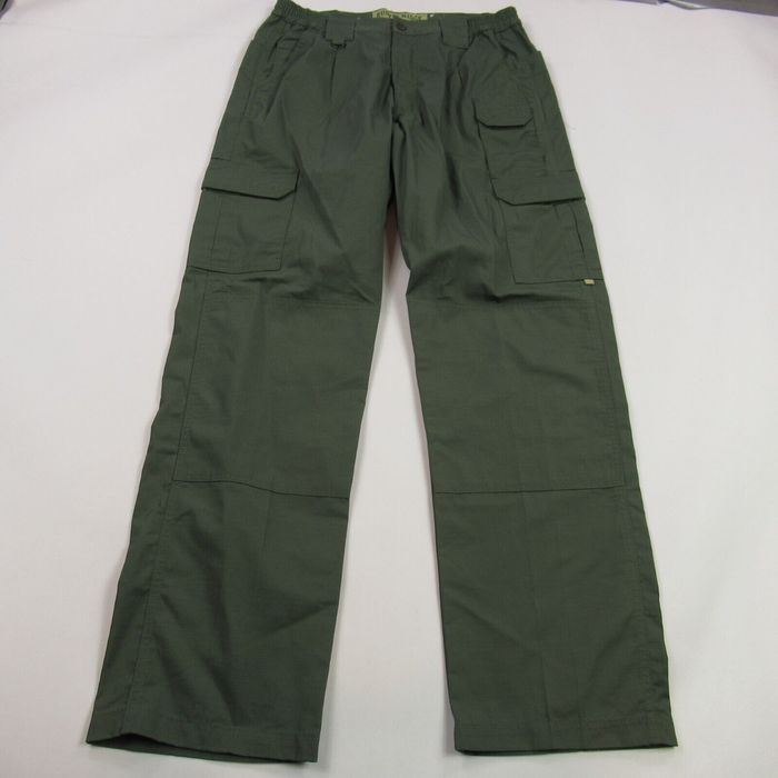 Vintage Rustic Ridge Pants Mens 34X34 Green Outdoor Heavyweight Cargo