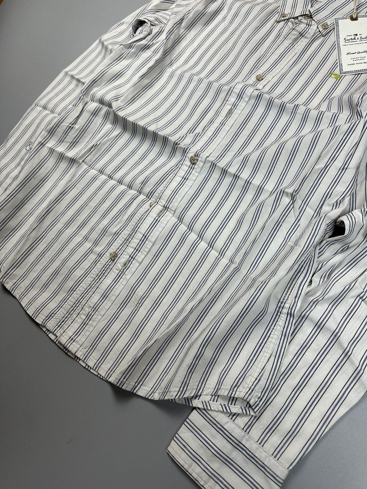 Scotch & Soda Classic Buttoned Shirt Striped White Scotch&Soda Size US S / EU 44-46 / 1 - 2 Thumbnail