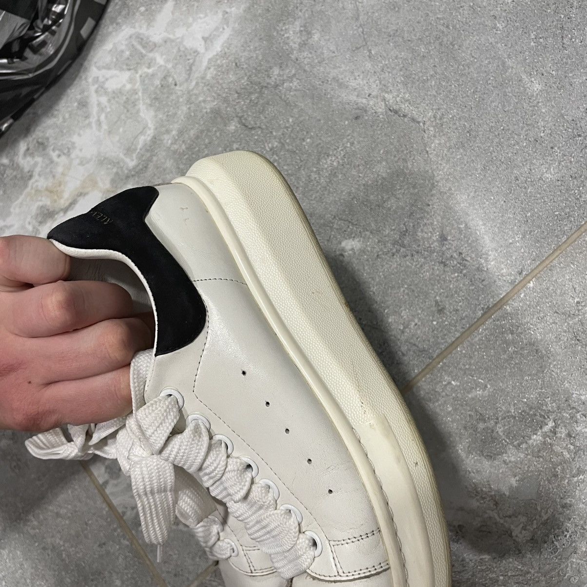 Vintage 24 cm Vintage white Alexander McQueen sneakers boots shoes Size US 5.5 / EU 38 - 6 Thumbnail