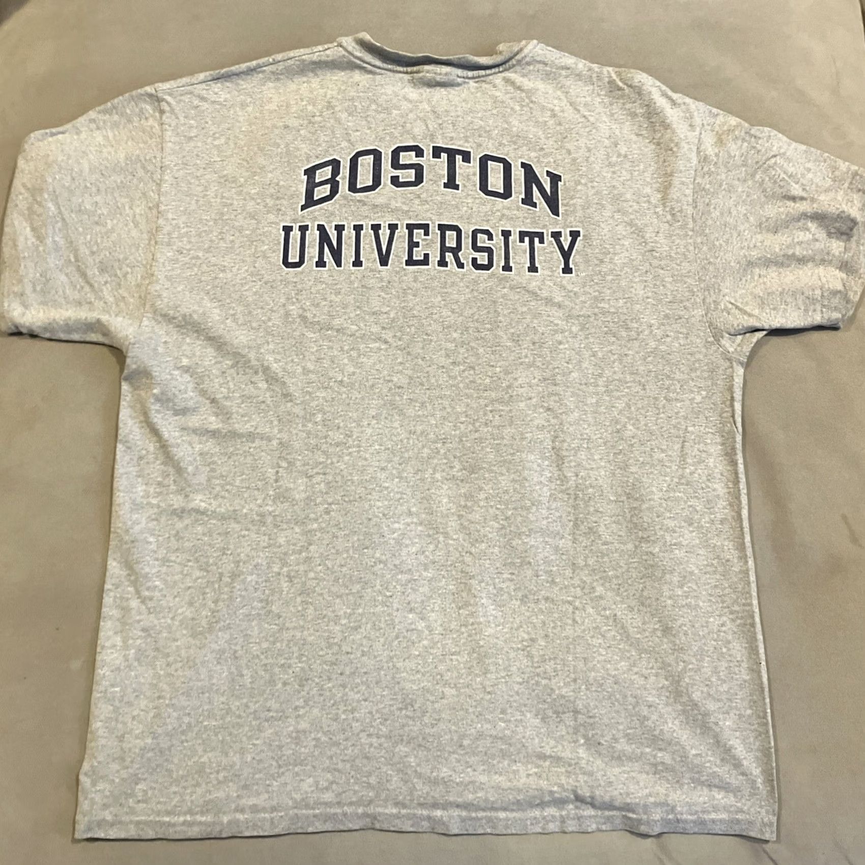 Champion VINTAGE Champion Boston University Double Sided Gray T Shirt Mens Large Shirt Gray Boston University Champion Double Sided T Shirt Mens L Size US L / EU 52-54 / 3 - 5 Thumbnail