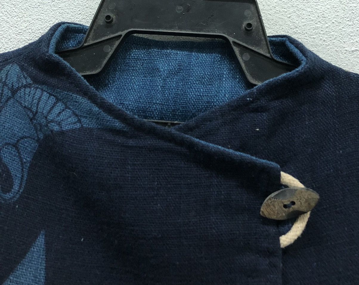 Indigo Loco Blue Works Indigo Dyed Crane Jacket Natural Indigo Size L / US 10 / IT 46 - 3 Thumbnail
