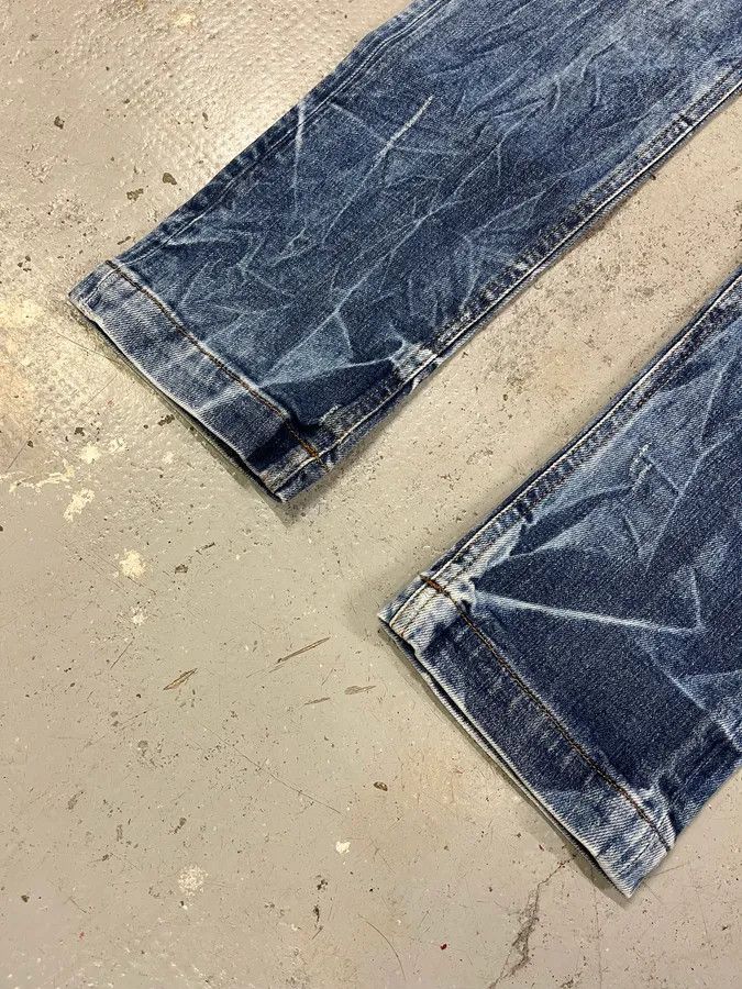 Designer × Dolce & Gabbana × Vintage 2000s Dolce & Gabbana Blue Faded Regular Denim Jeans Size US 32 / EU 48 - 12 Thumbnail